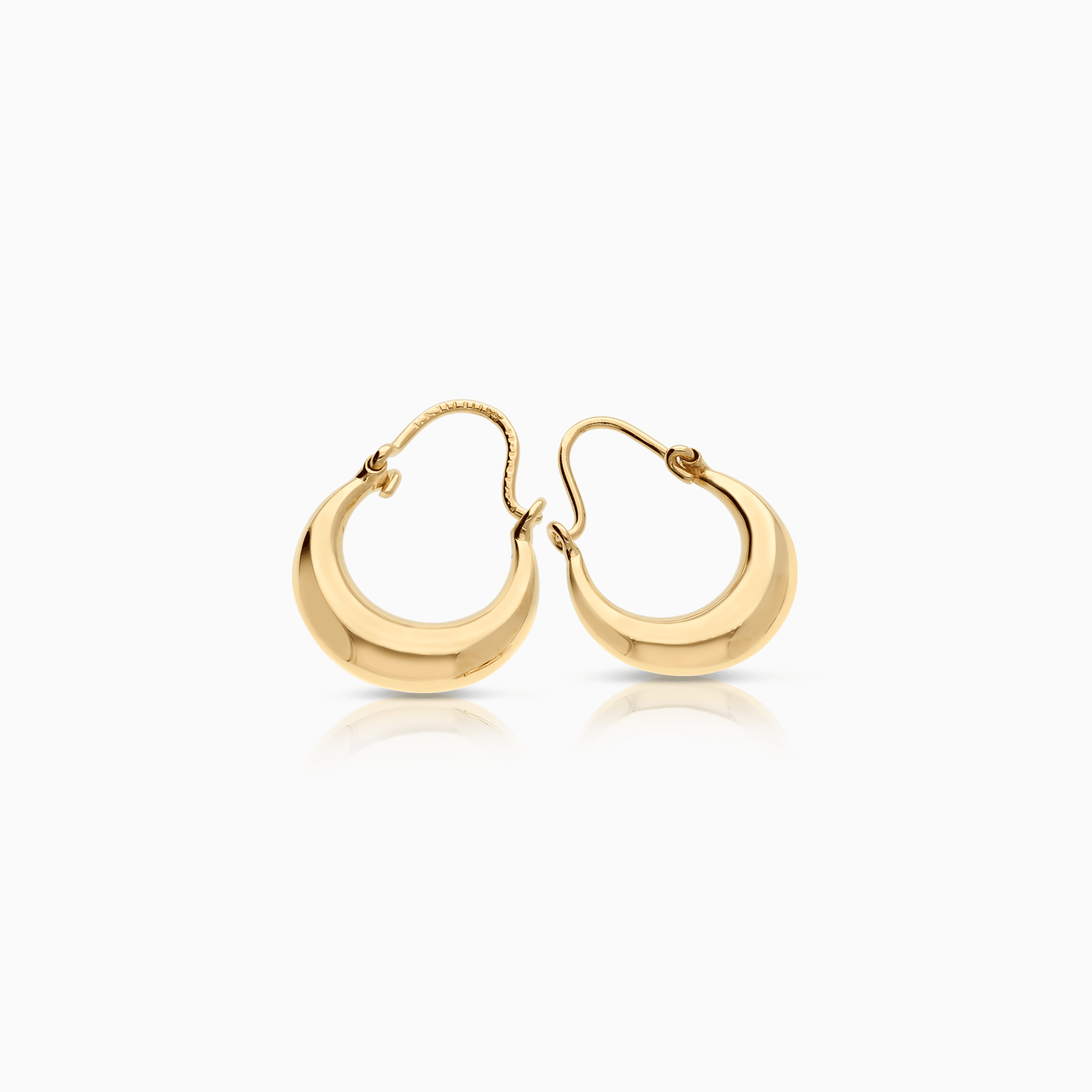 Gold hoop earrings 1.46g 18K gold