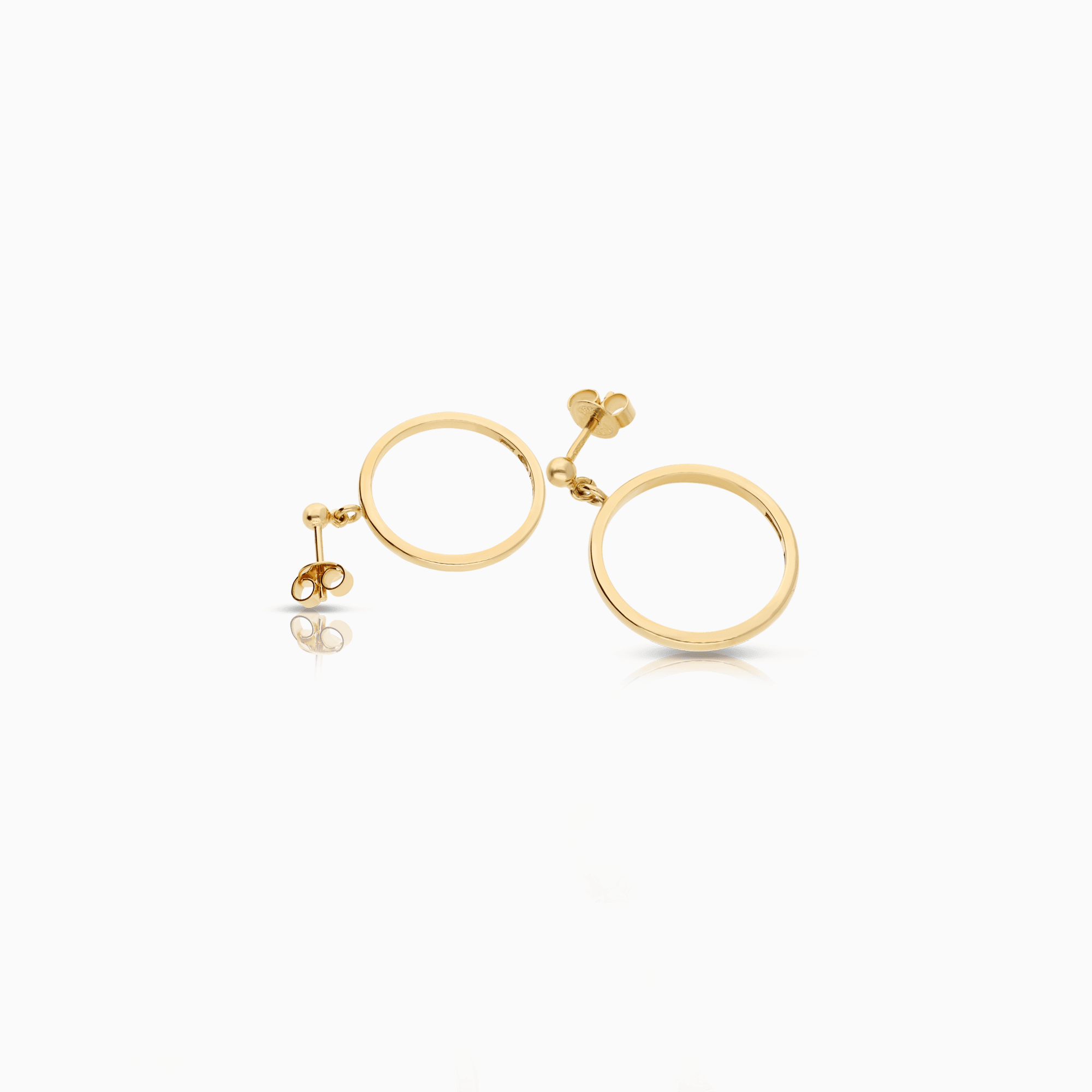 Gold earrings 5.15g 18K gold