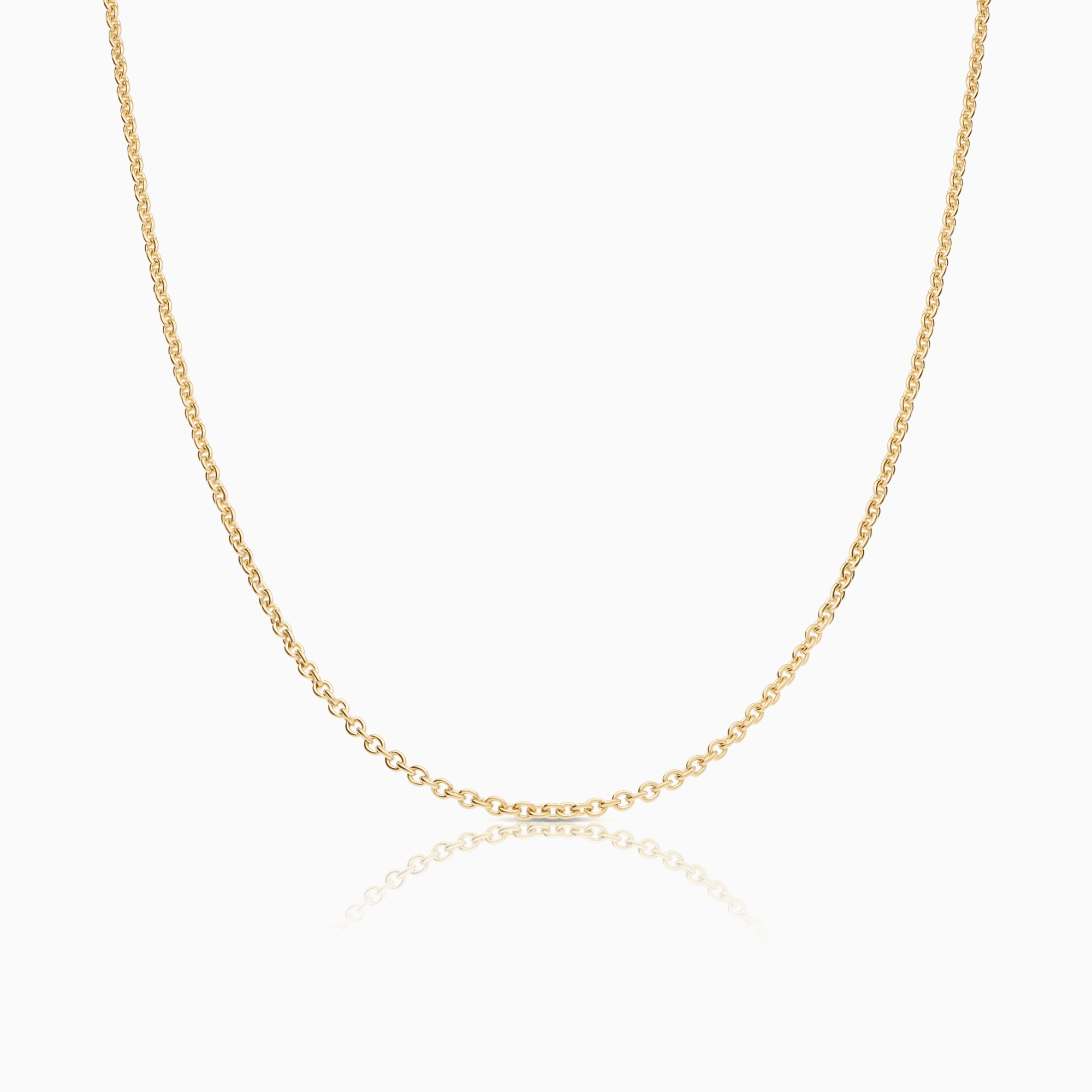 Cable chain 45cm 18K gold