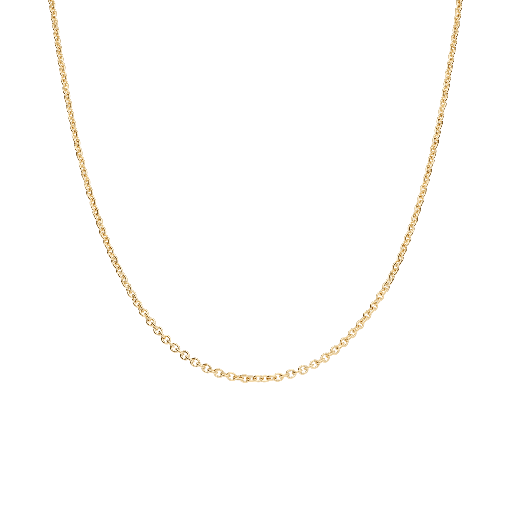 Cable chain 45cm 18K gold