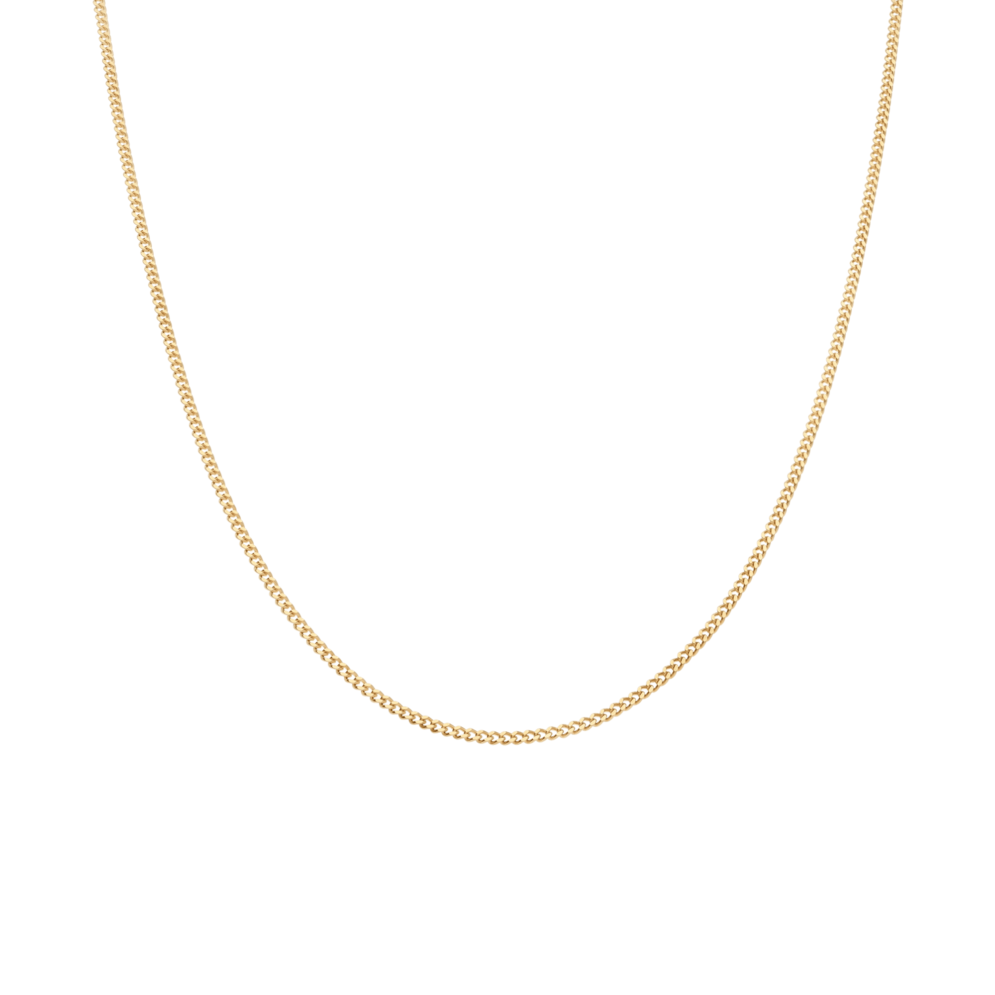 Curb Chain 47cm 18K Gold