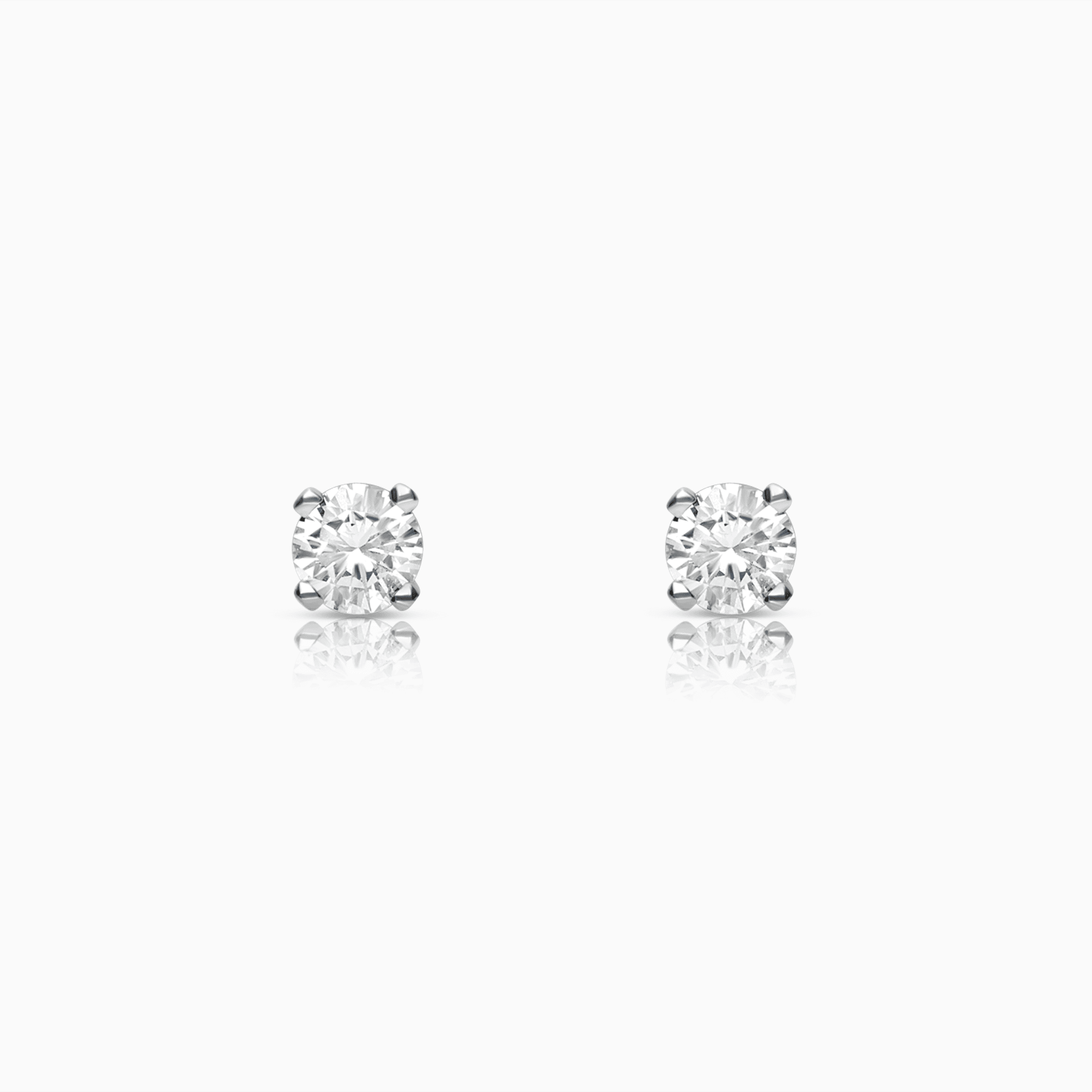 Diamantörhängen solitär 0,30ct 18K vitguld