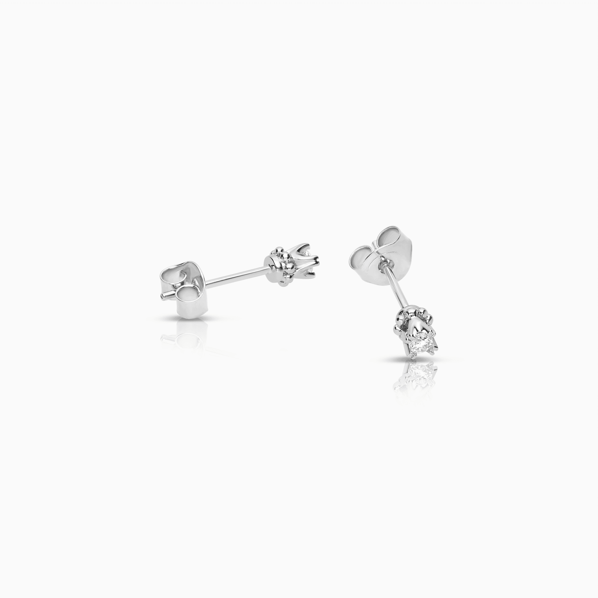 Diamantörhängen solitär 0,10ct 18K vitguld