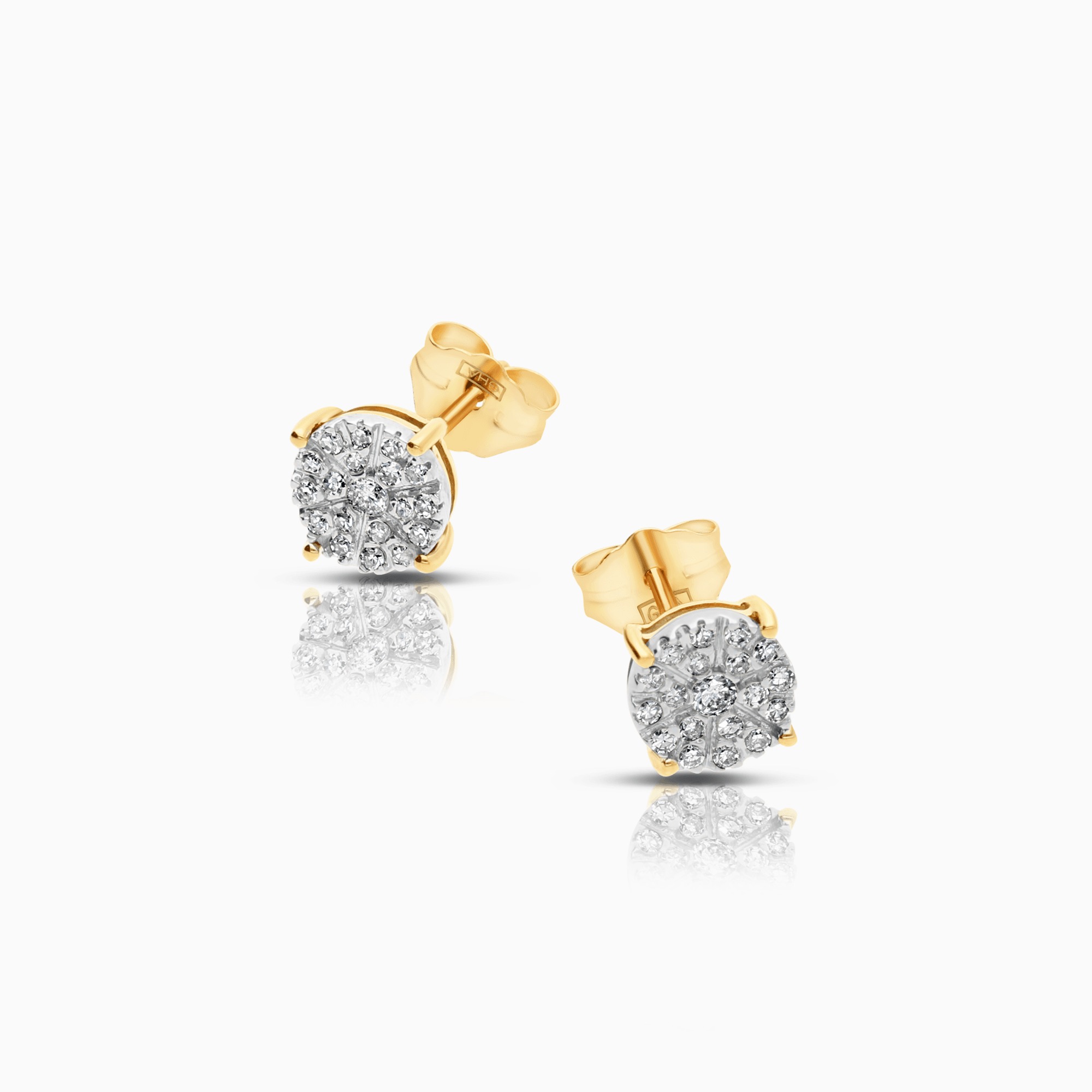 Diamond earrings 0.40ct 18K gold