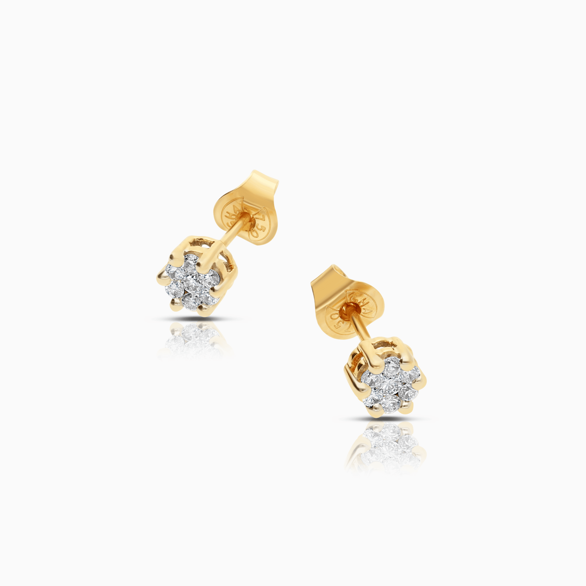 Diamond earrings 0.30ct 18K gold