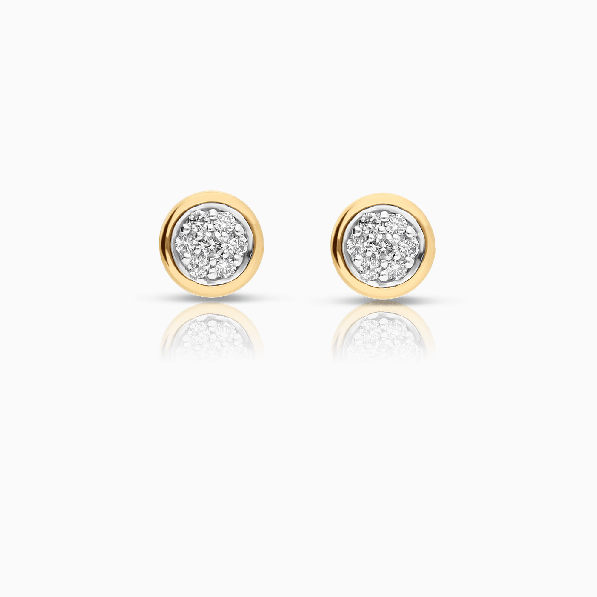 Diamond earrings 0.18ct 18K gold