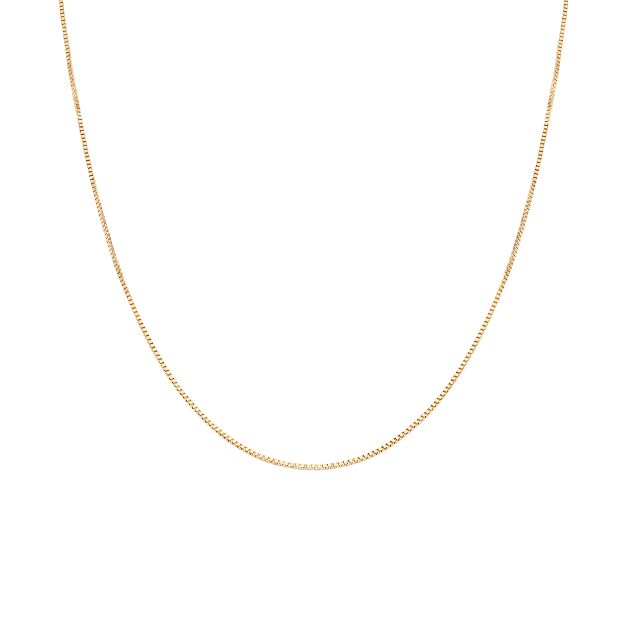 Box chain 42.5cm 18K gold
