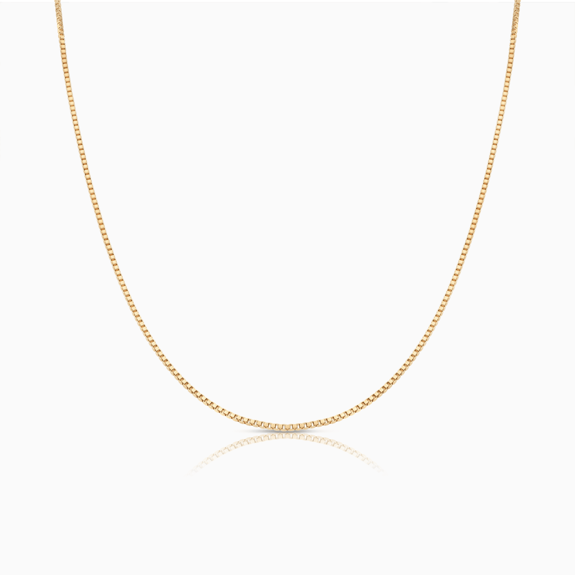 Box chain 46cm 18K gold