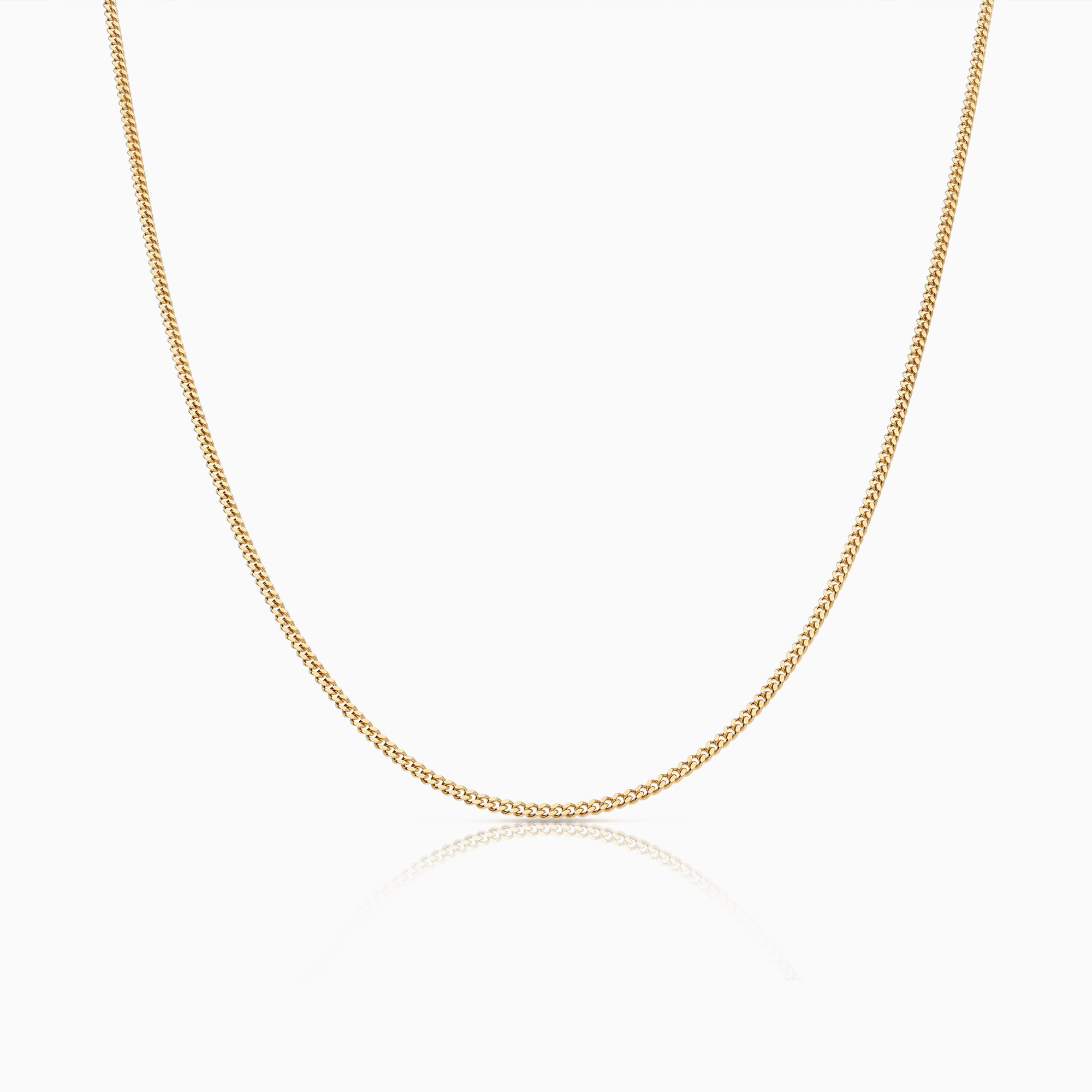 Curb chain 40cm 18K gold