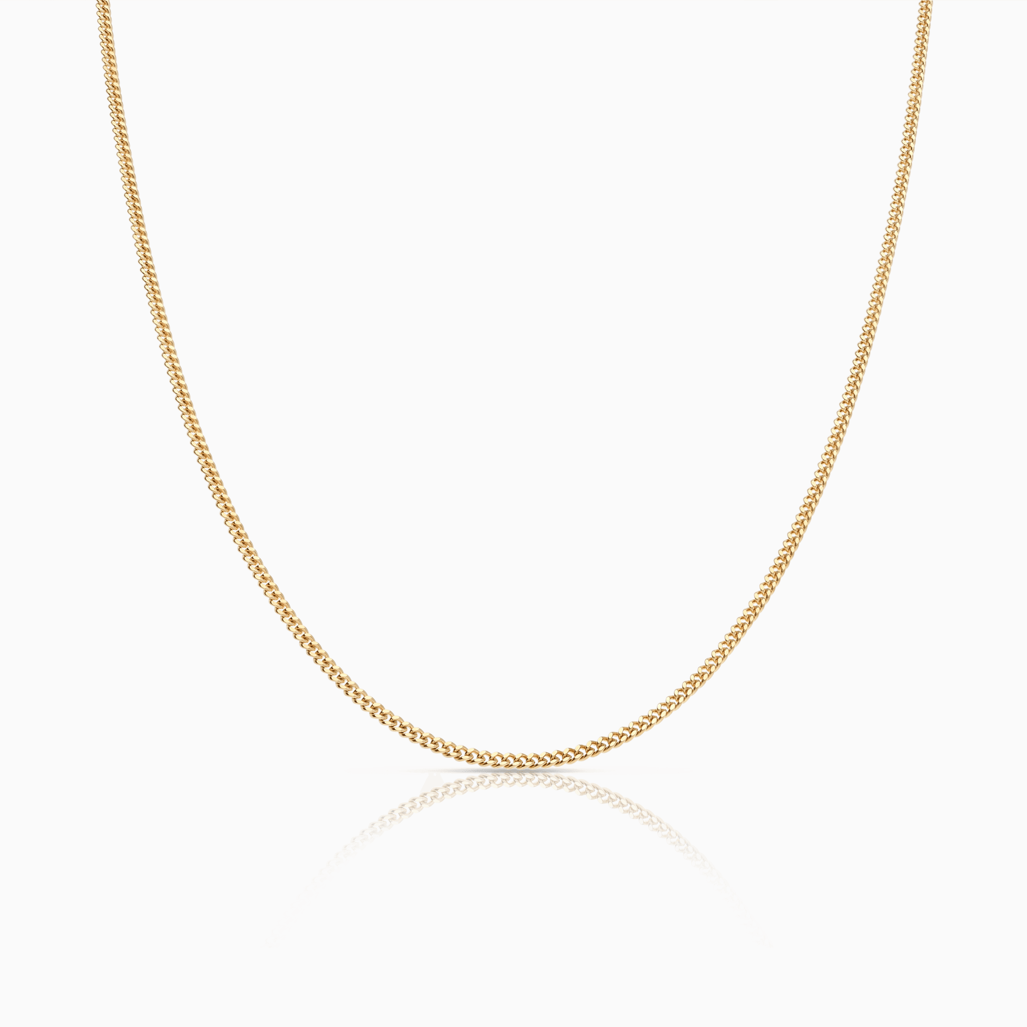 Curb Chain 60cm 18K Gold
