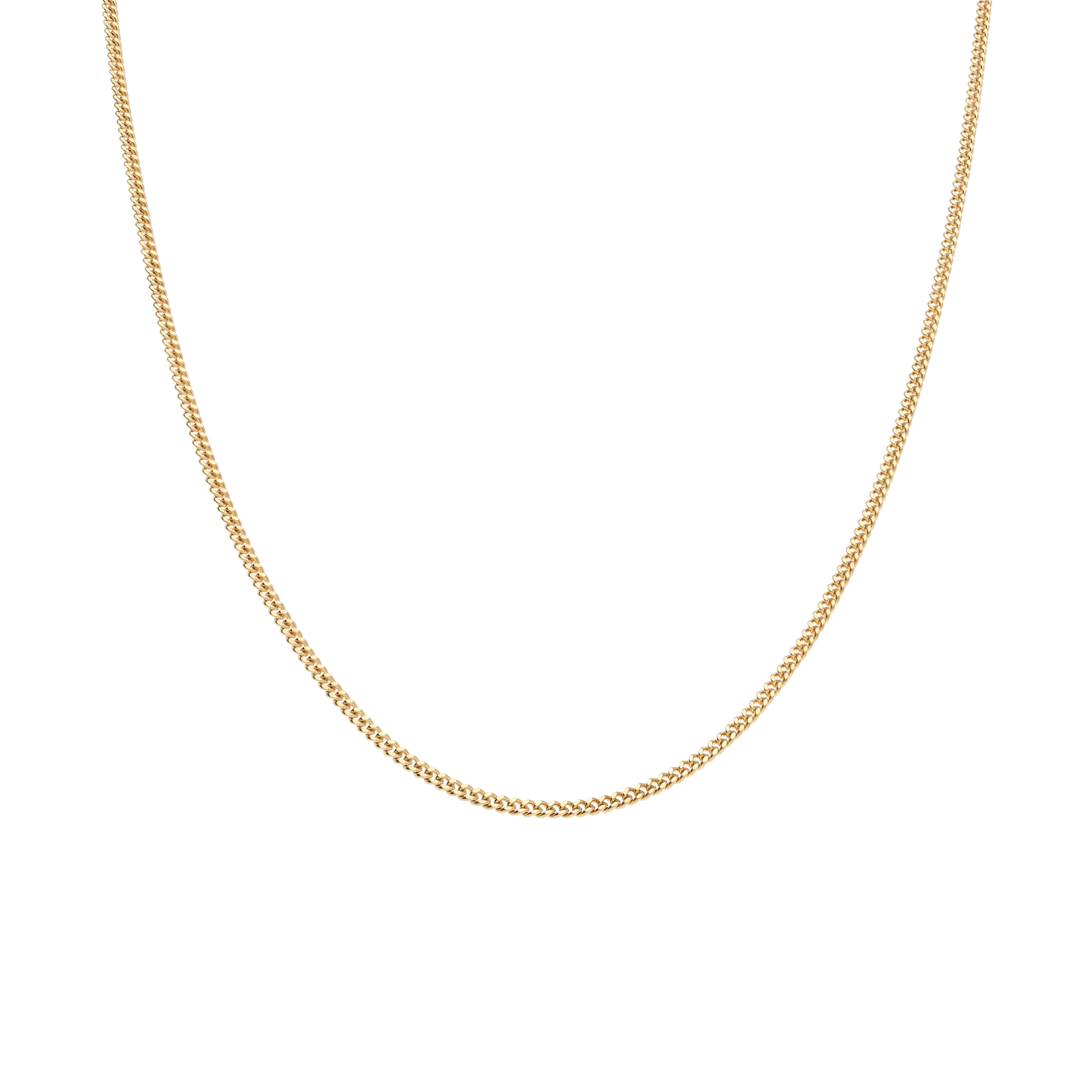 Curb Chain 60cm 18K Gold