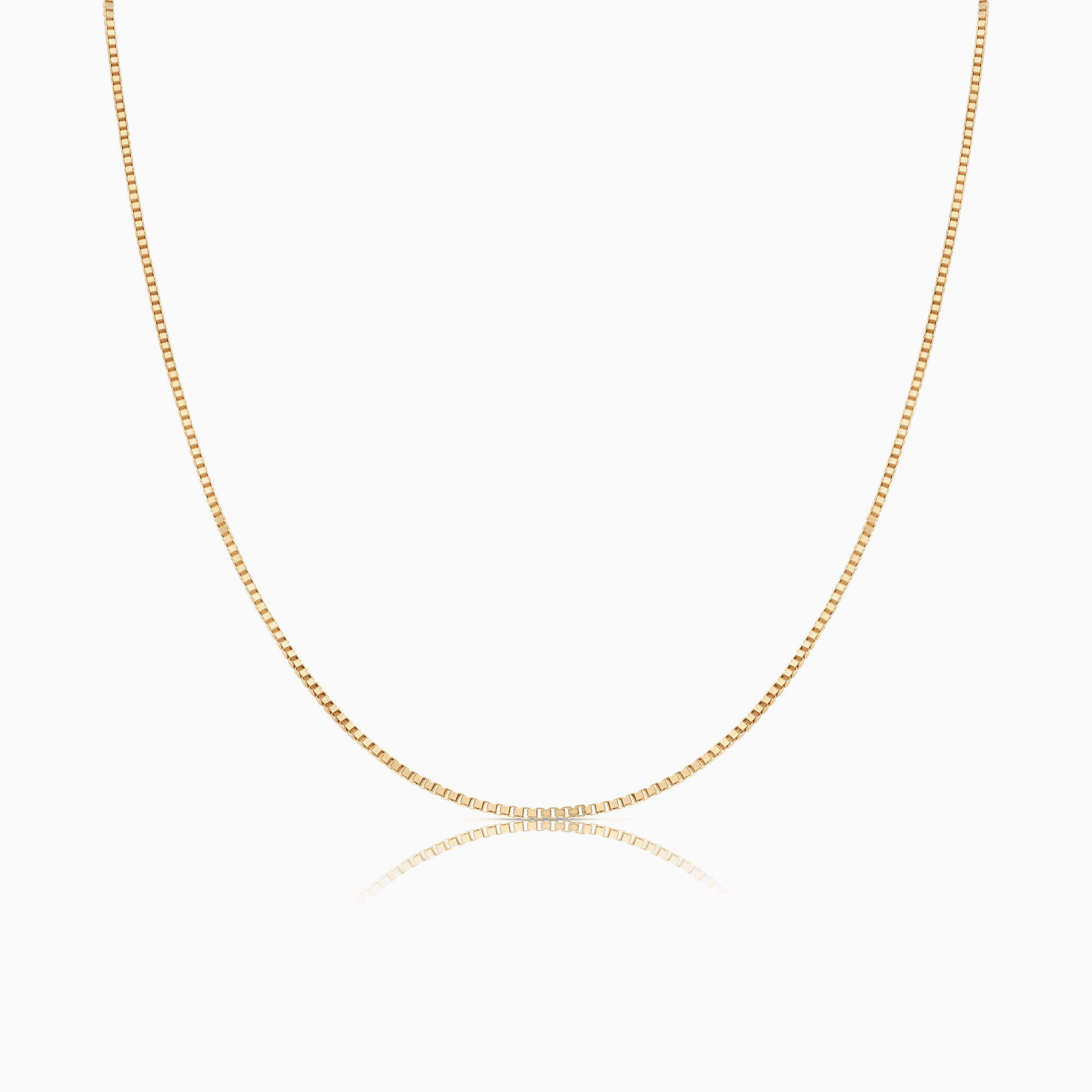 Box chain 50cm 18K gold