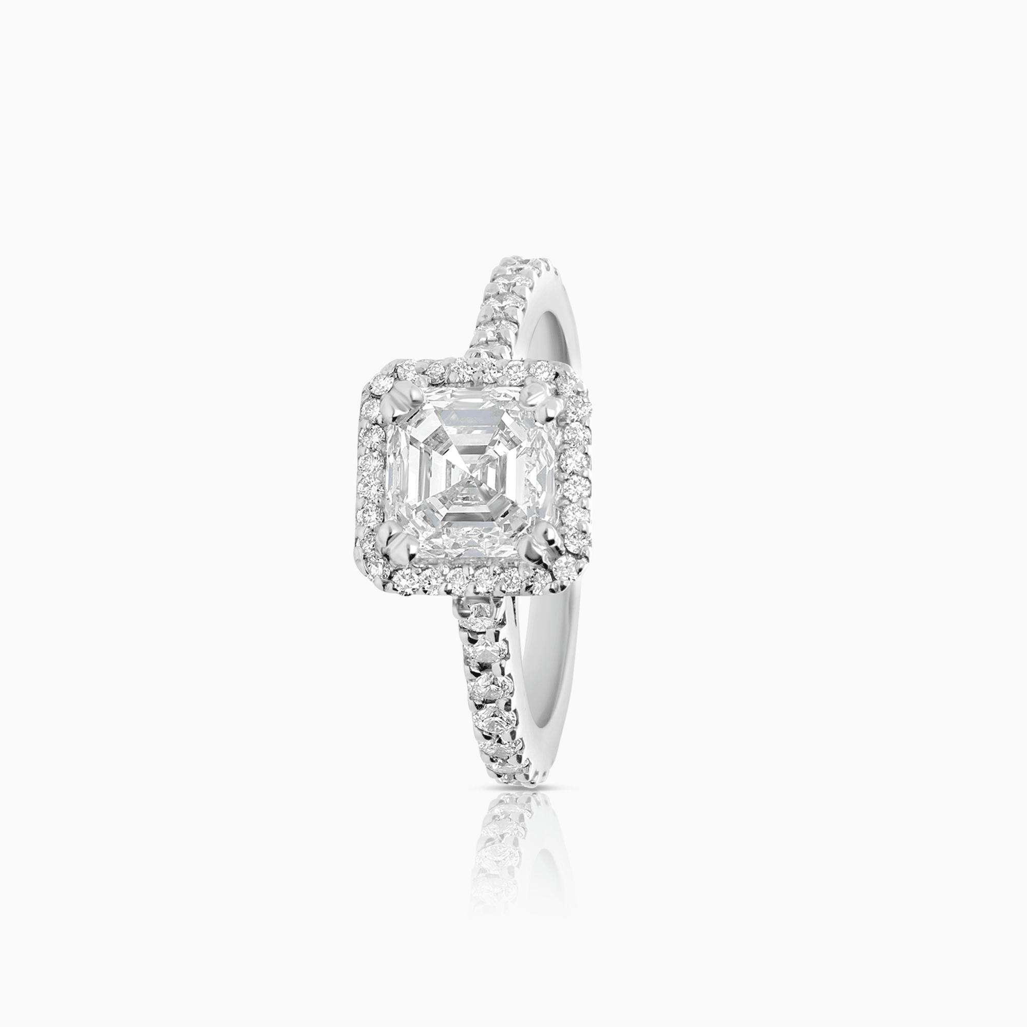 Haloring 2,83ct platina