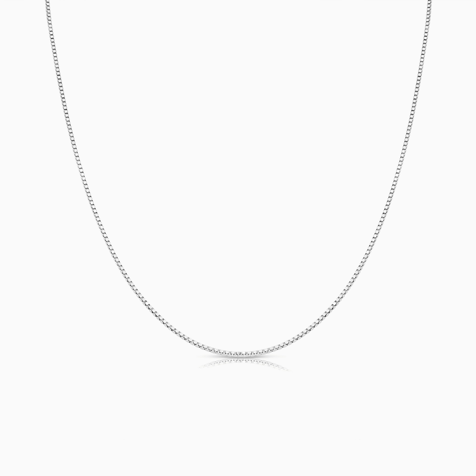 Veneziakedja 38cm 18K vitguld