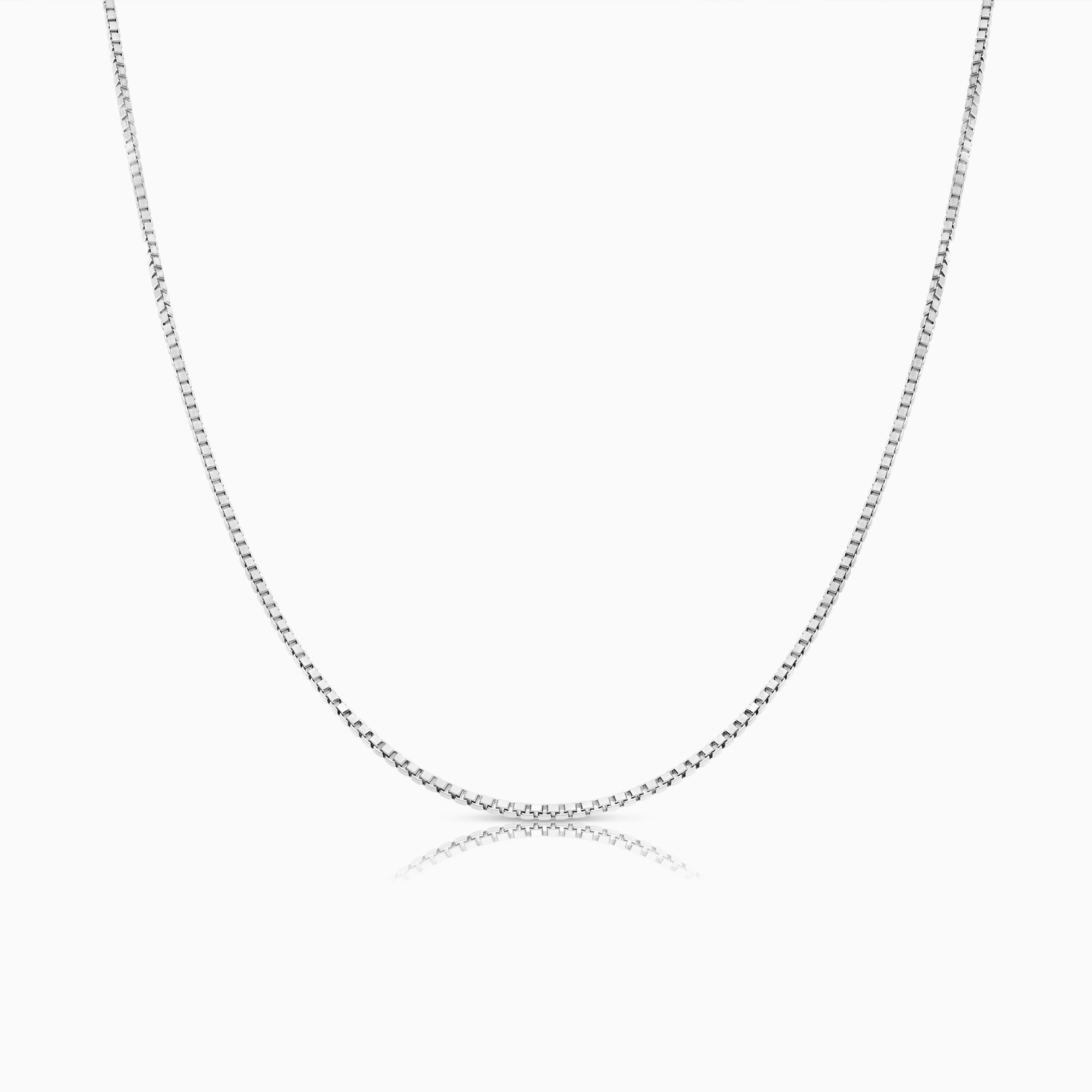 Veneziakedja 40cm 18K vitguld