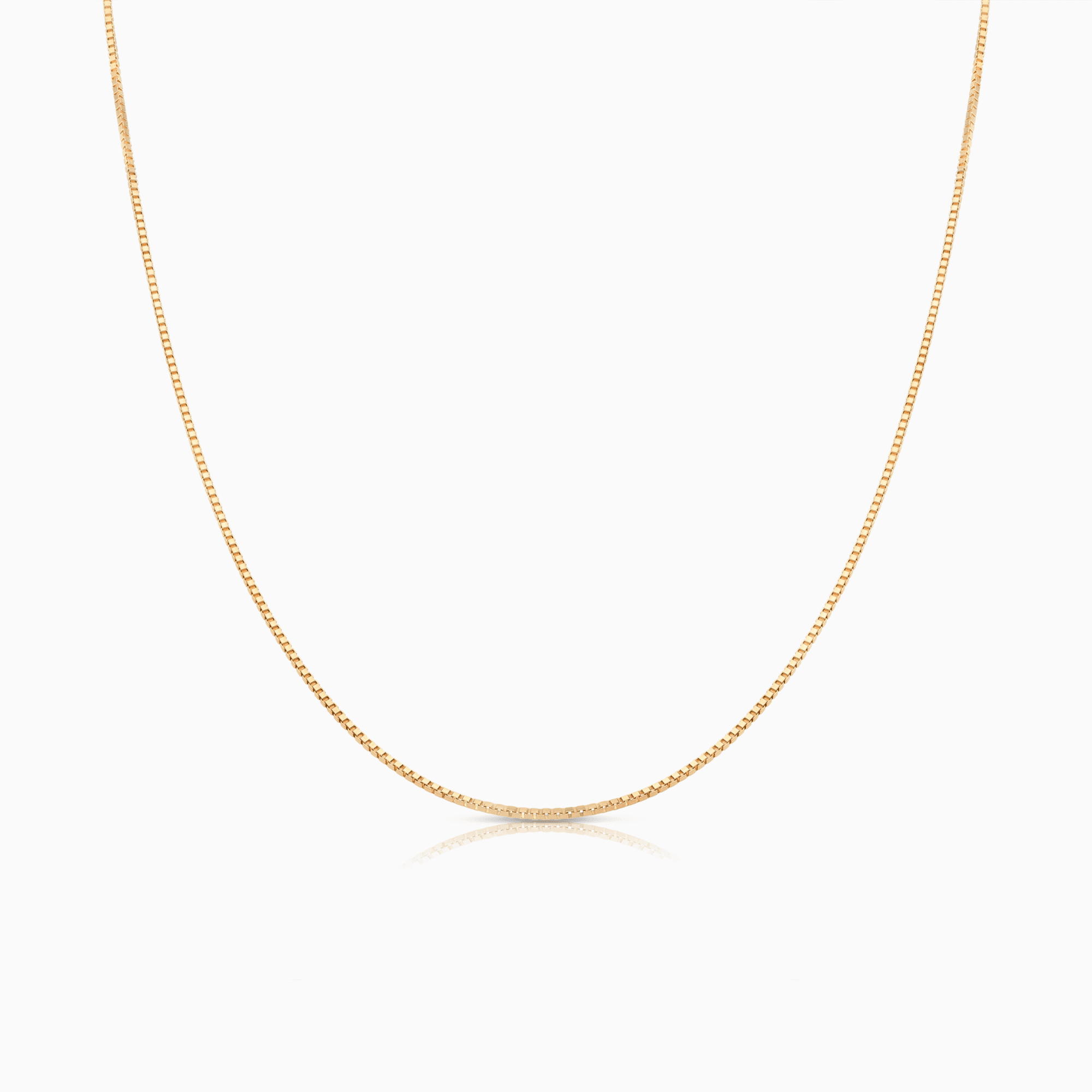 Box chain 46cm 18K gold