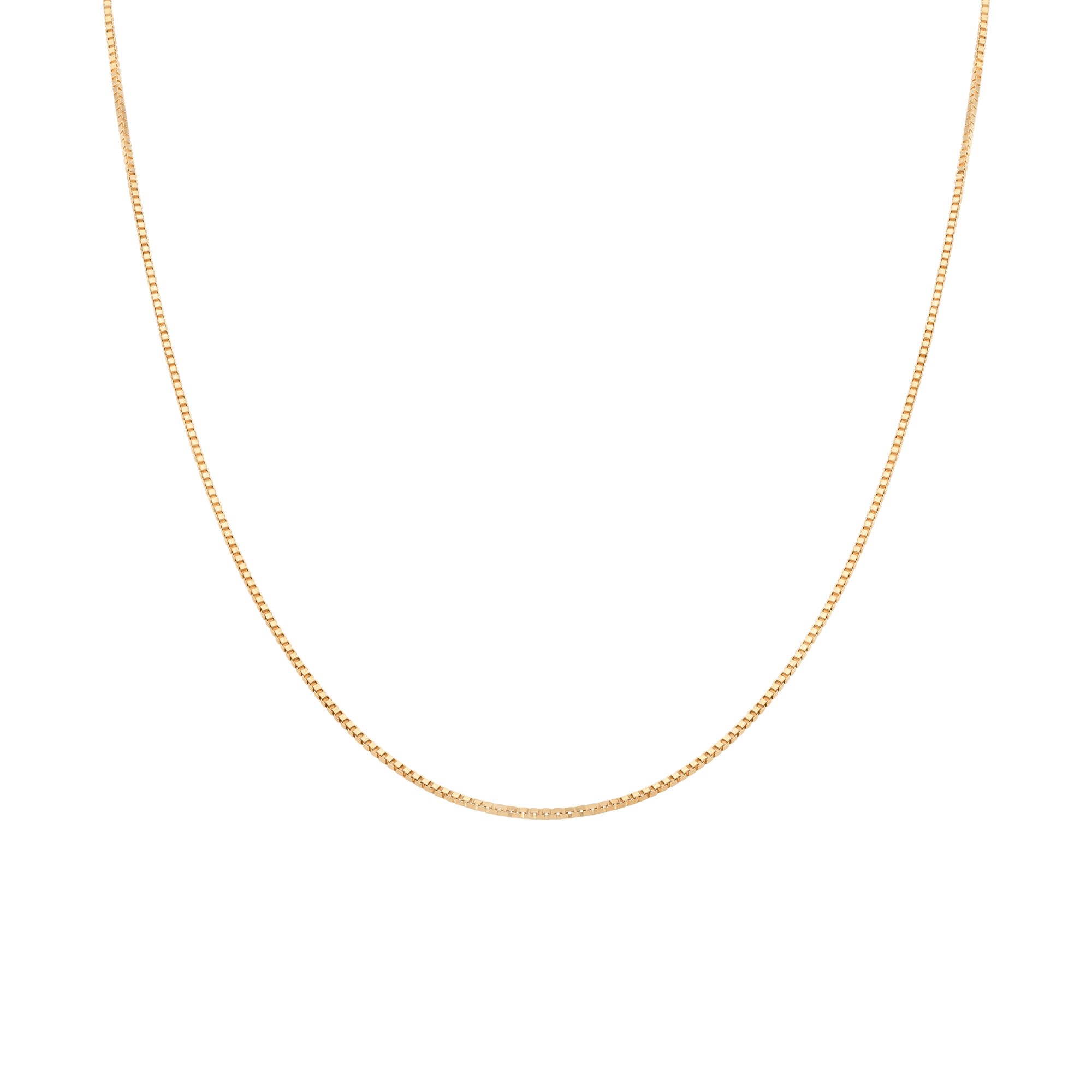 Box chain 46cm 18K gold