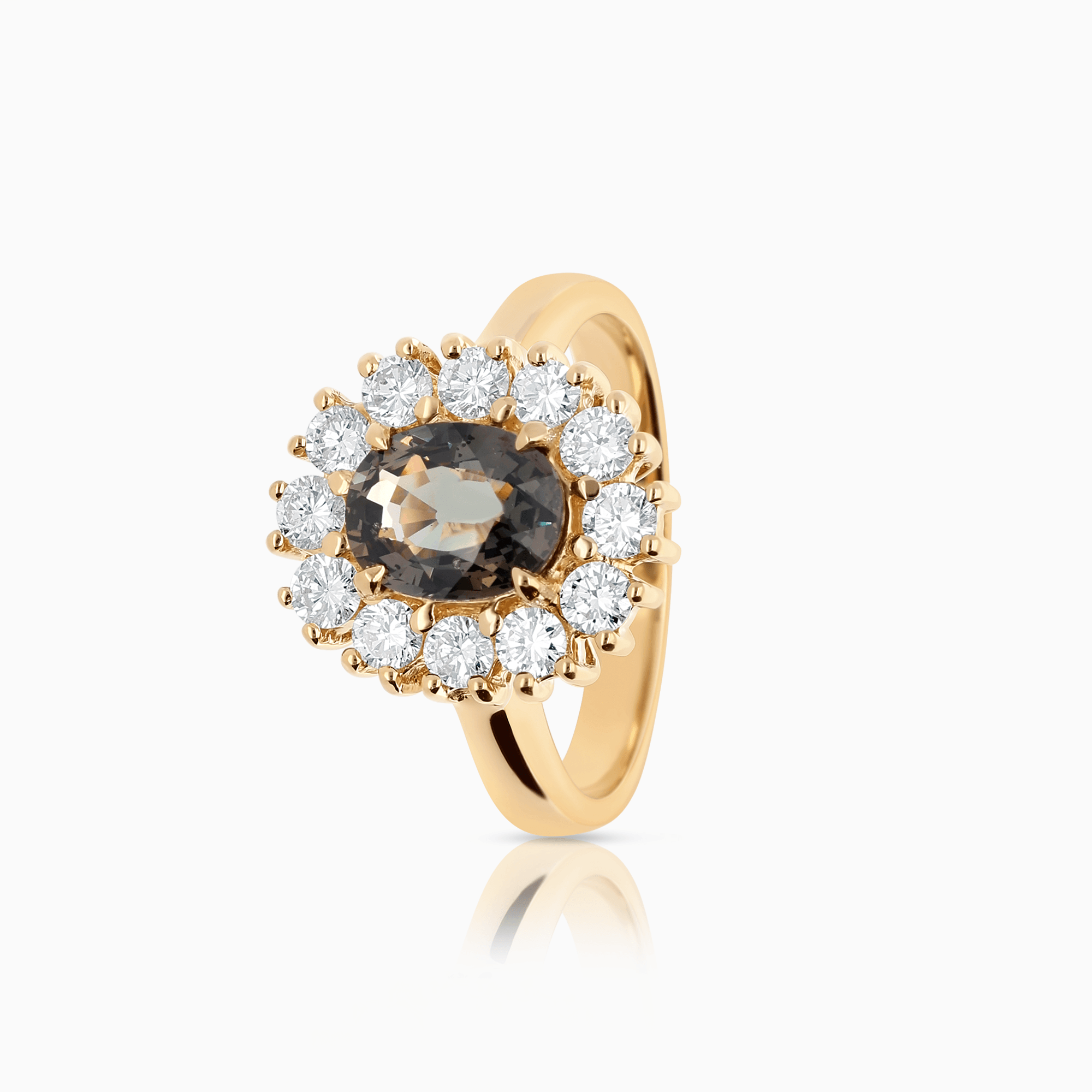 Haloring 0,98ct 18K guld