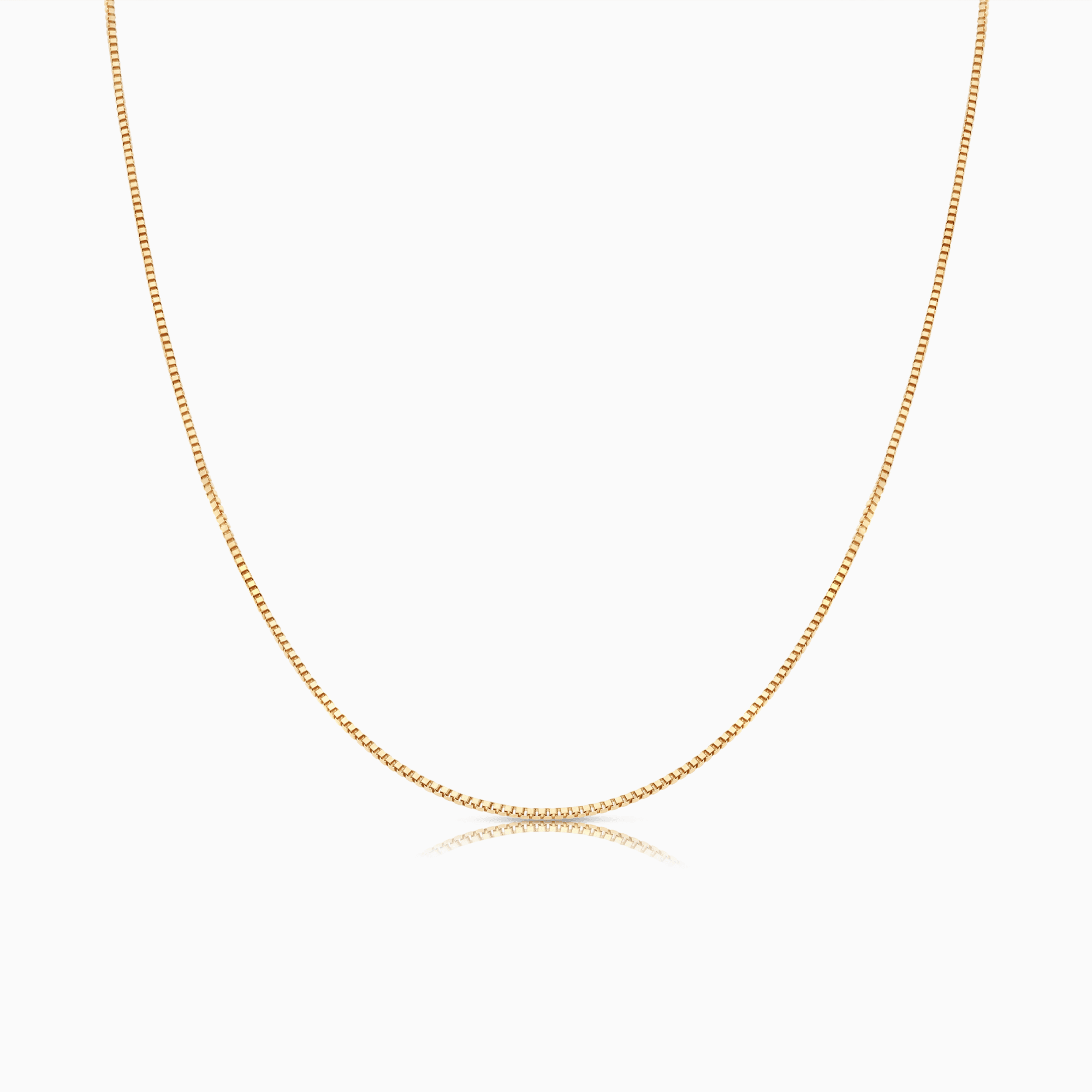Box chain 50cm 18K gold