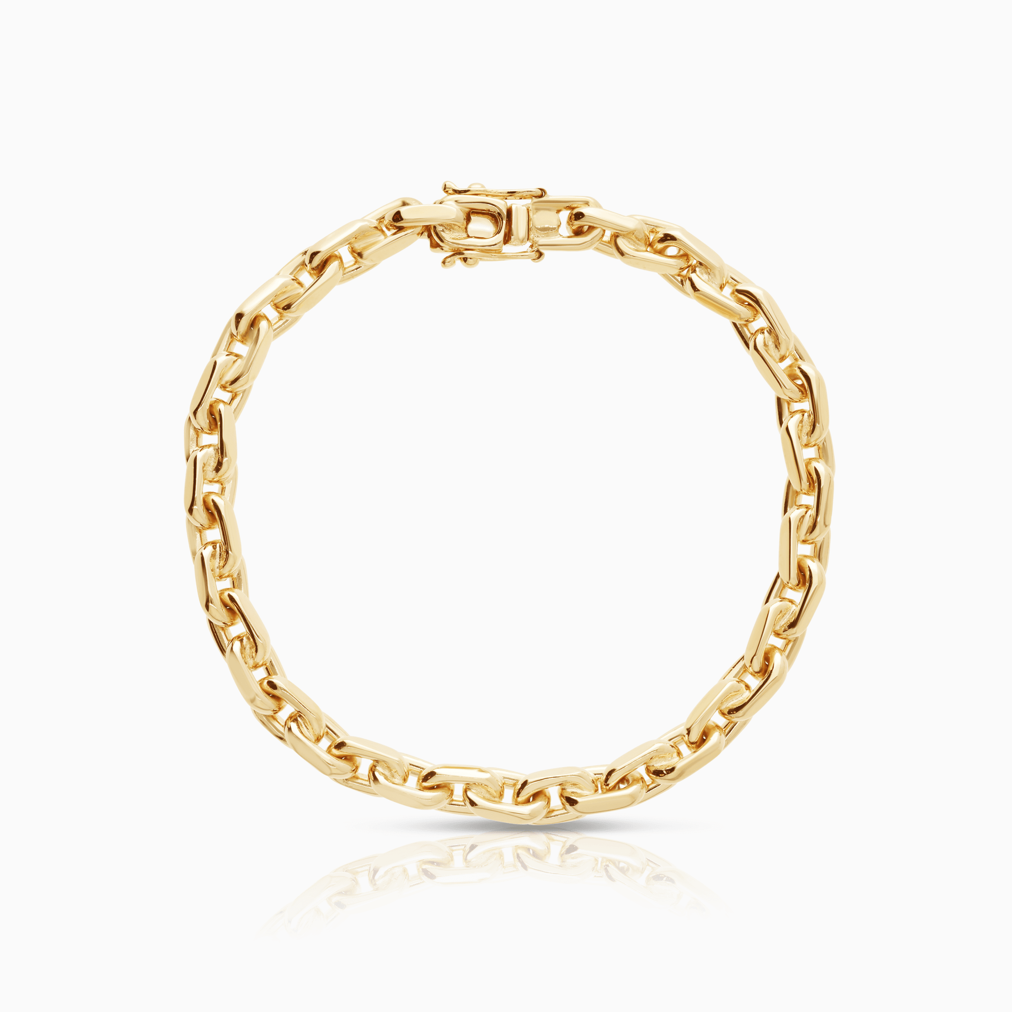 Cable bracelet 35.48g 18K gold