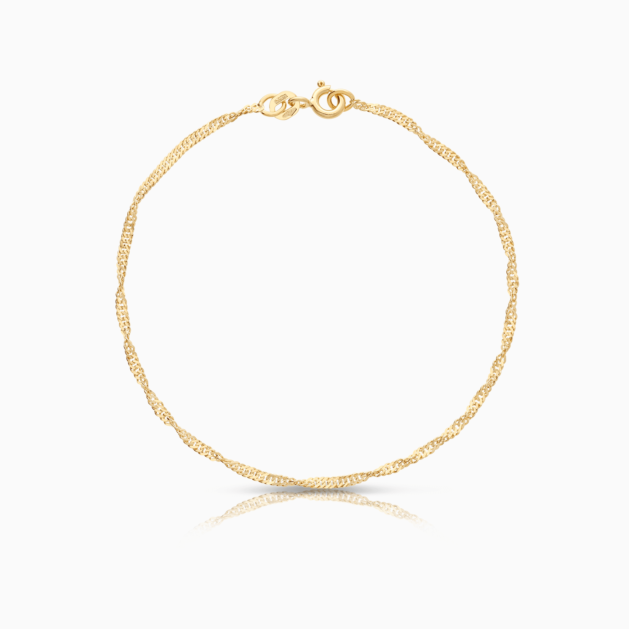 Singapore bracelet 1.25g 18K gold