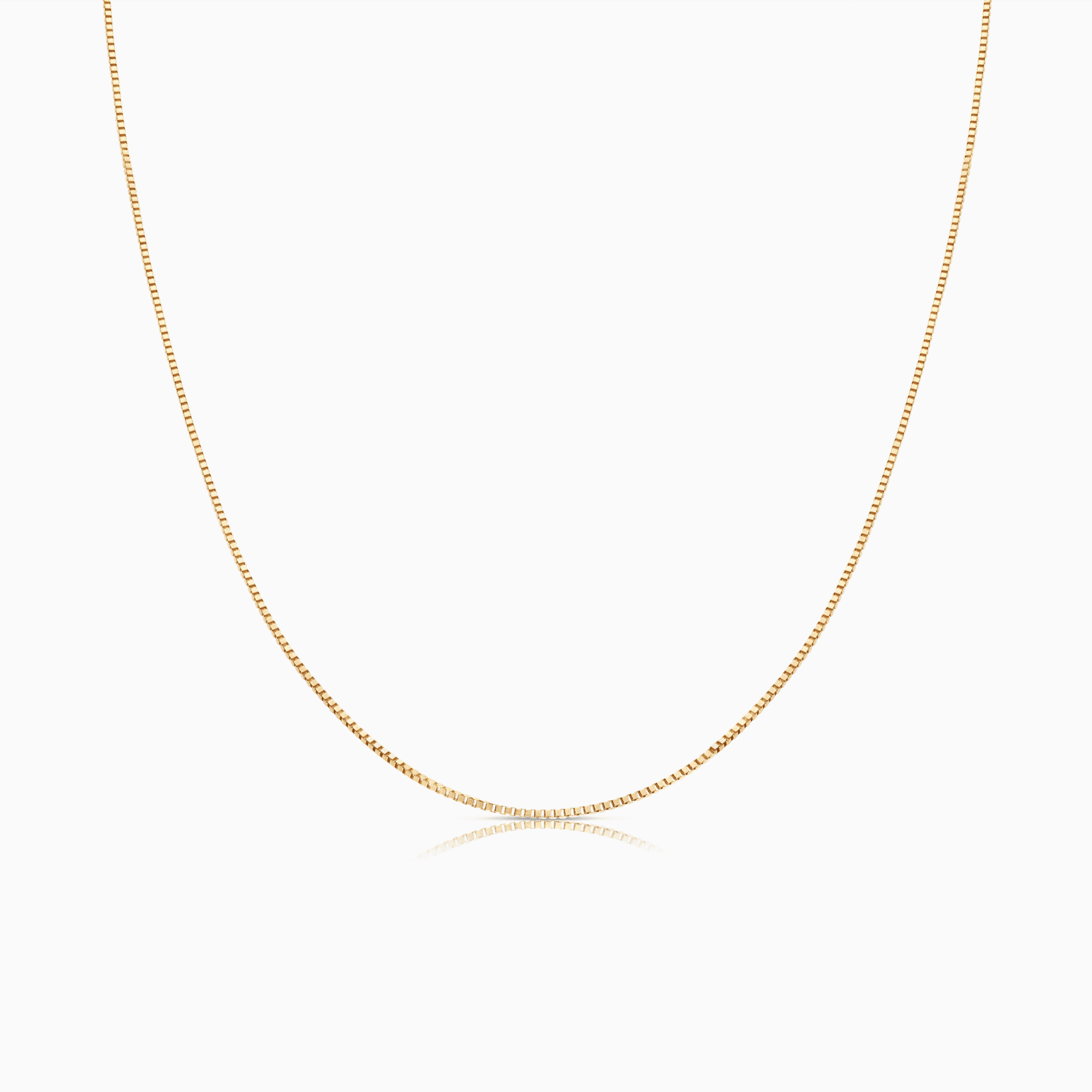 Box chain 39.5cm 9K gold