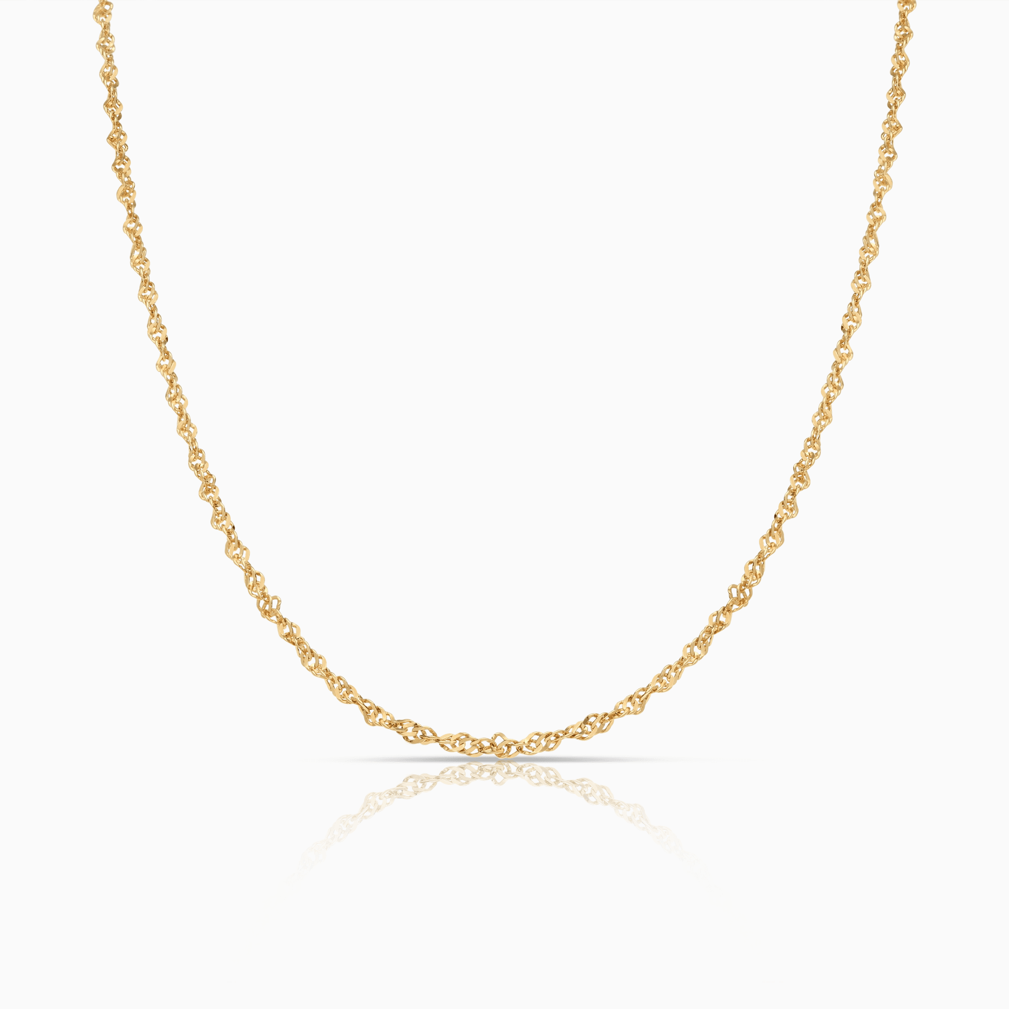 Singapore chain 44.5cm 18K gold