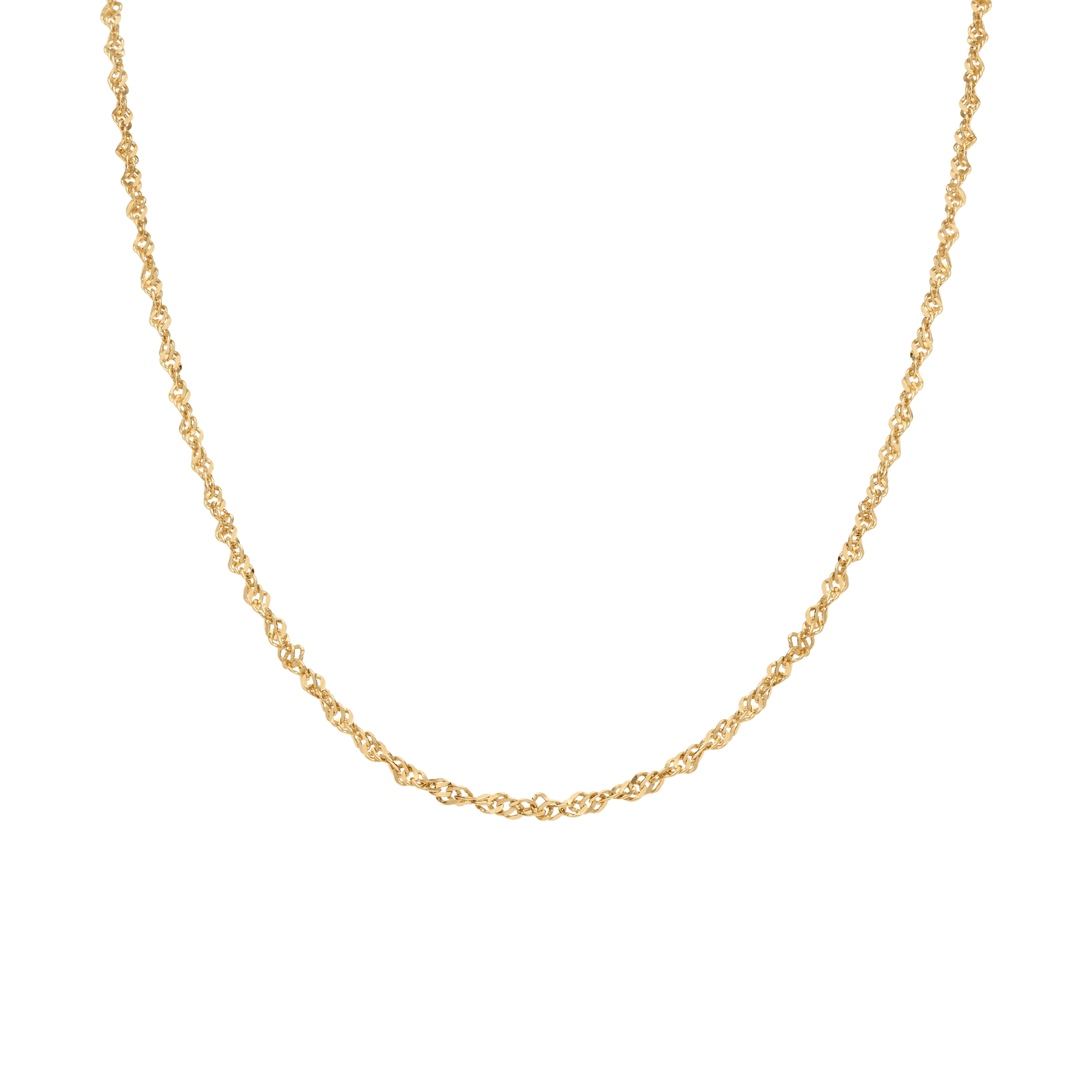Singapore chain 44.5cm 18K gold