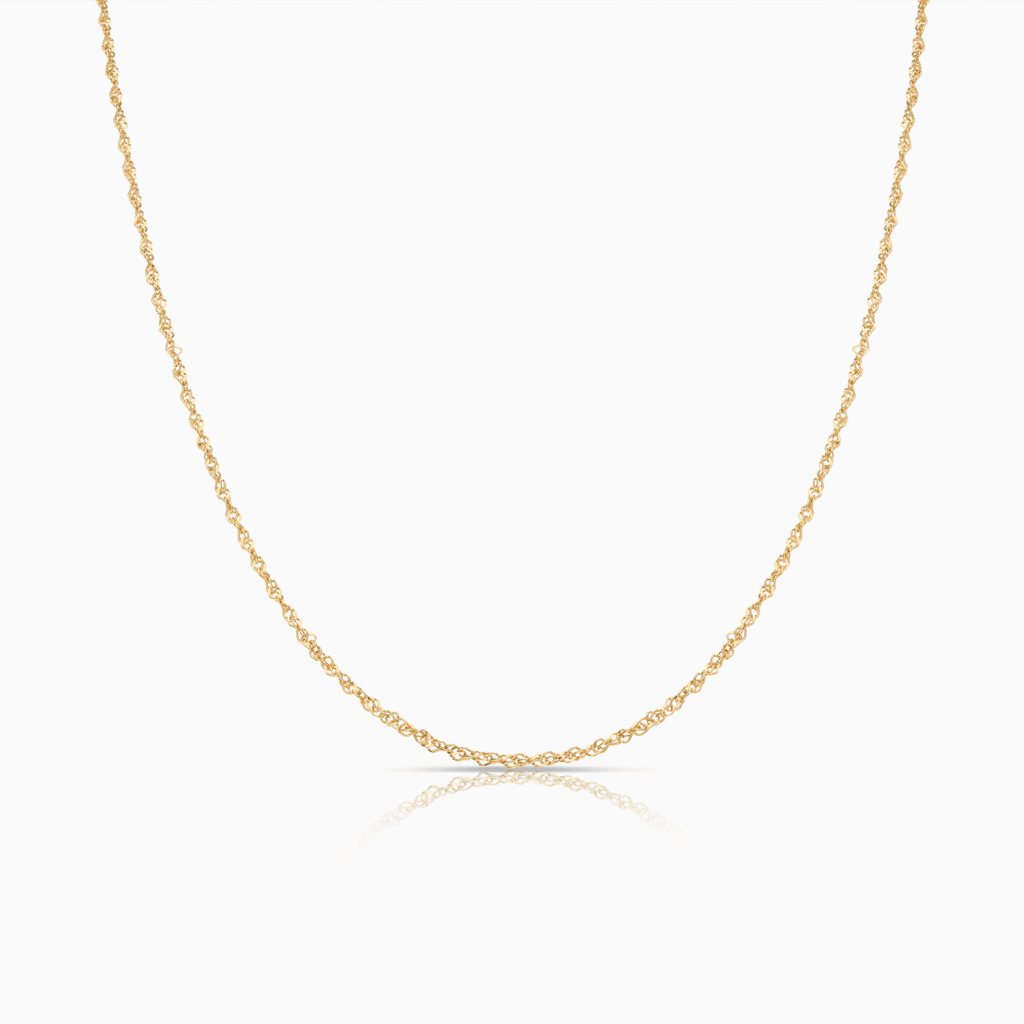 Singaporekedja 44,5cm 18K guld
