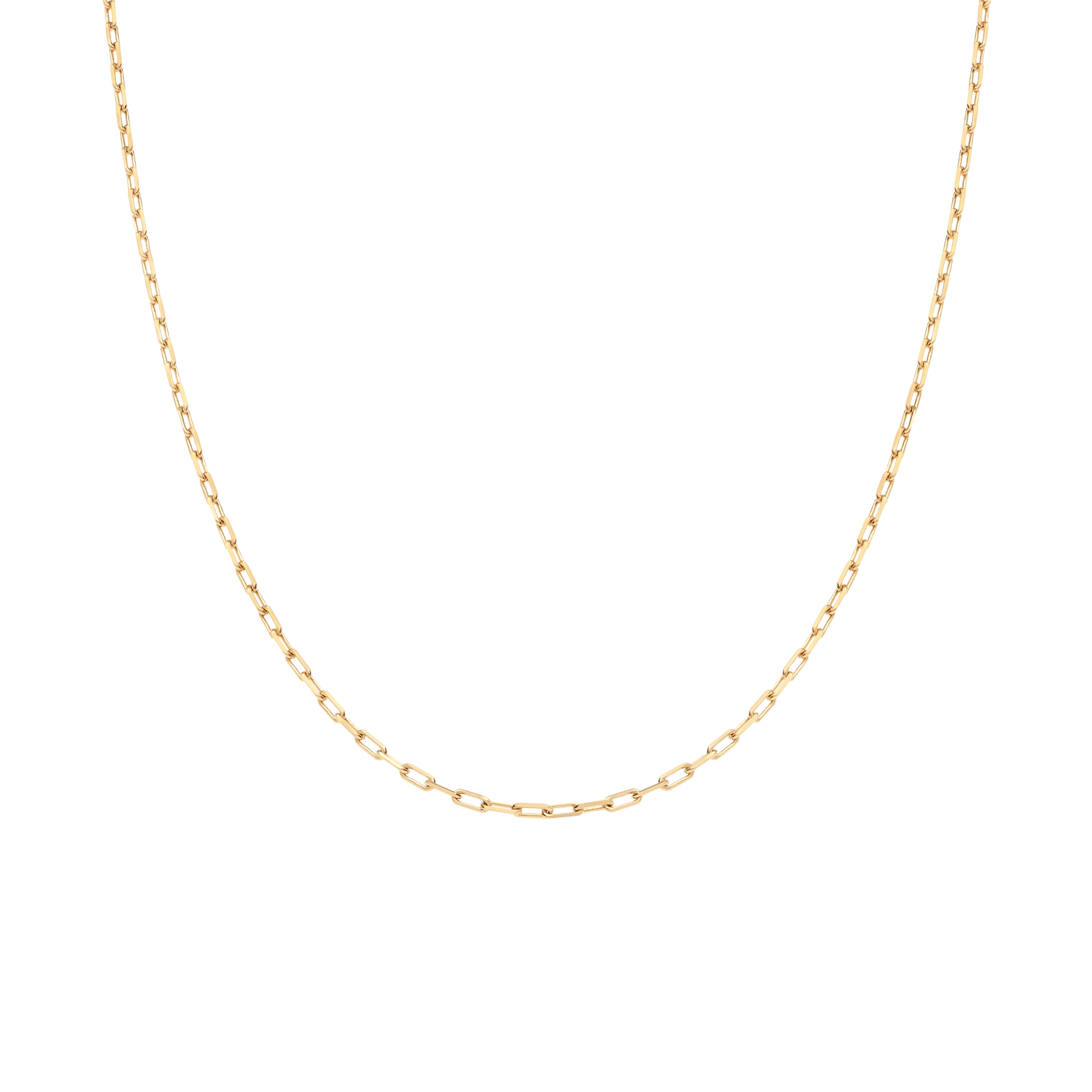 Cable chain 45cm 18K gold