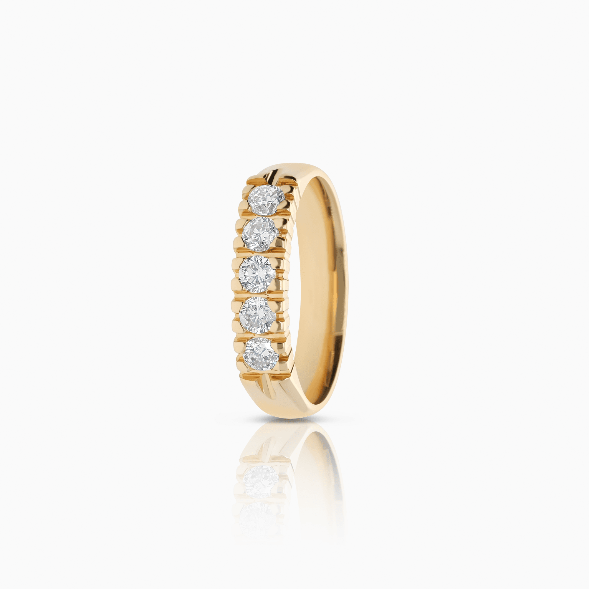 Alliansring 0,35ct 18K guld