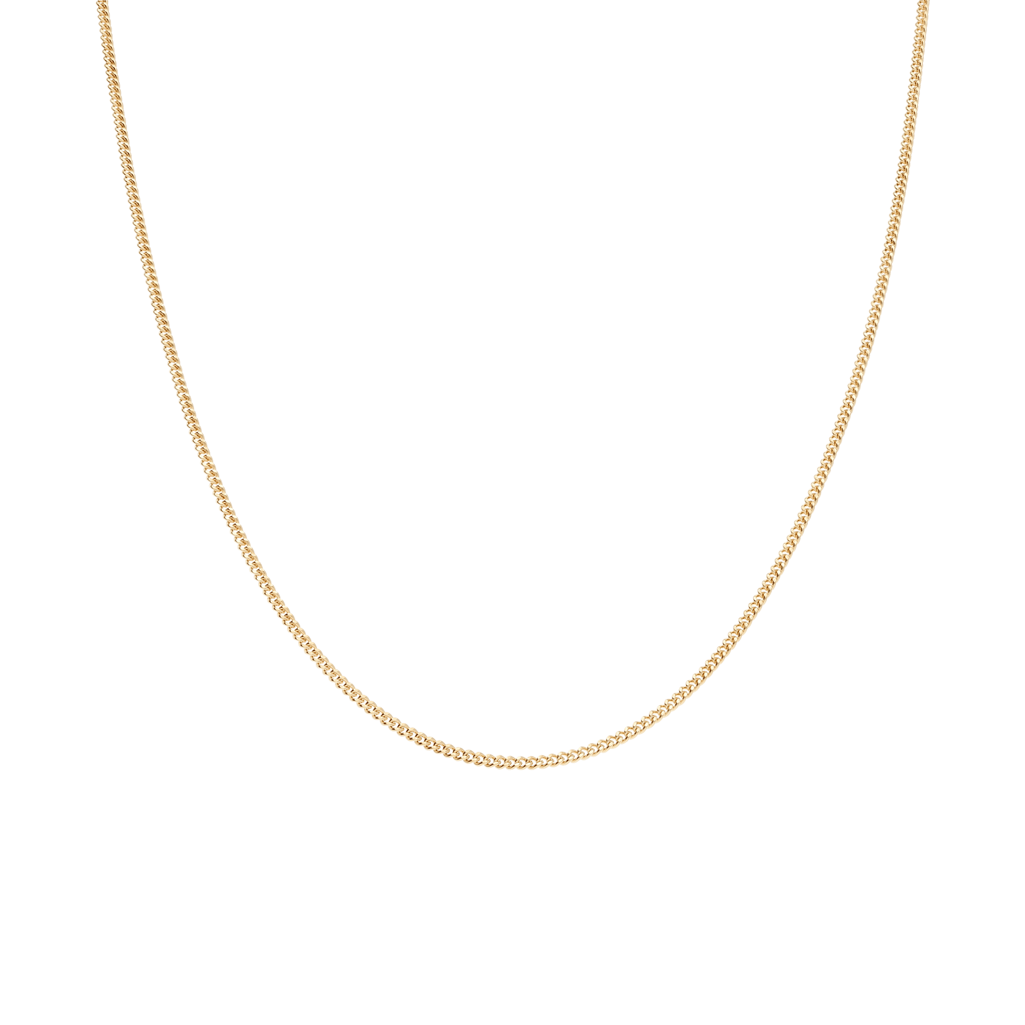Curb chain 45cm 18K gold