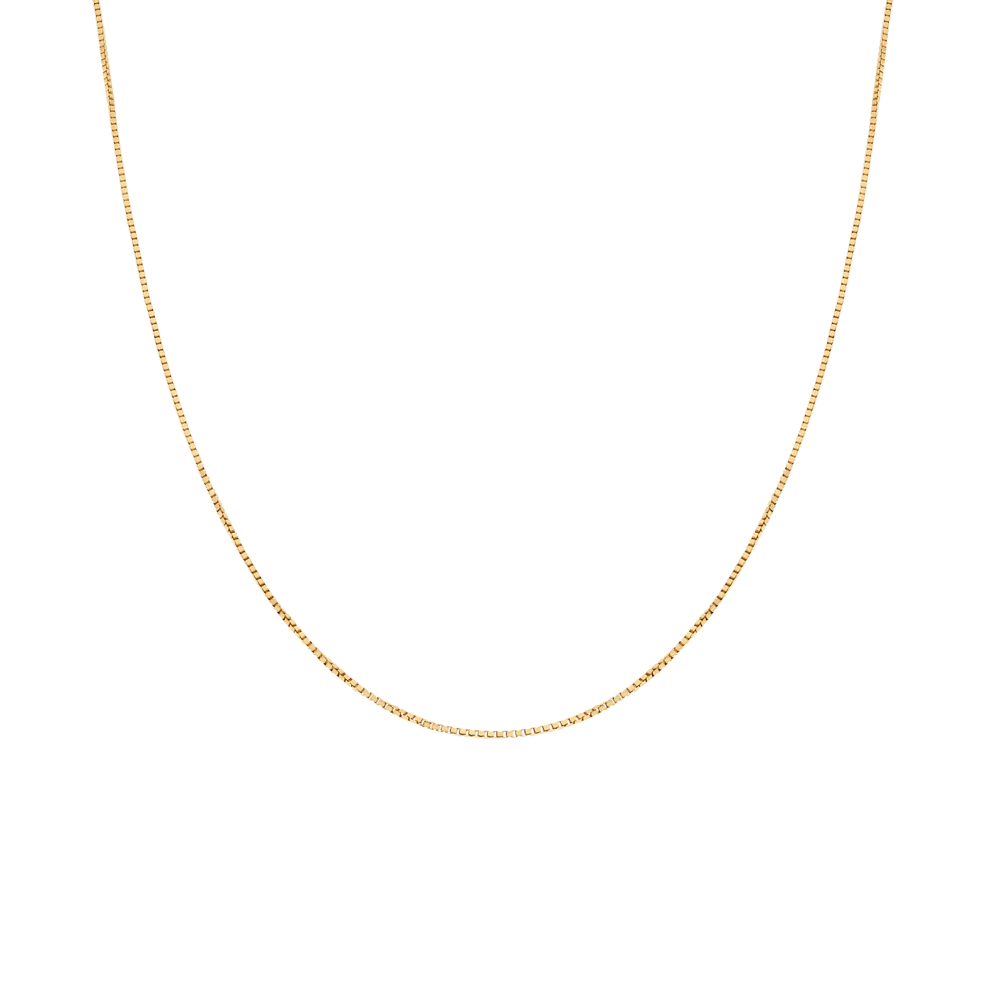 Box Chain 43cm 18K Gold