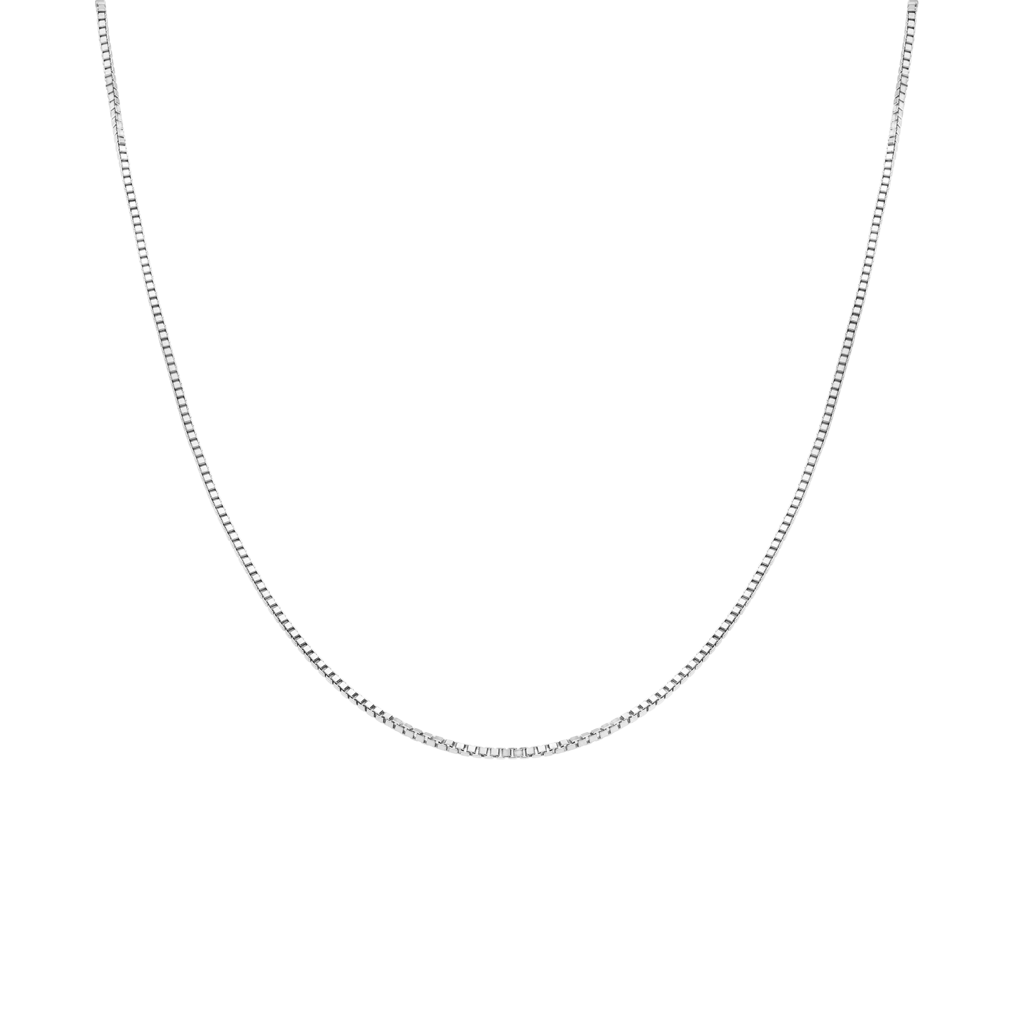 Venetian chain 50.5cm 18K white gold