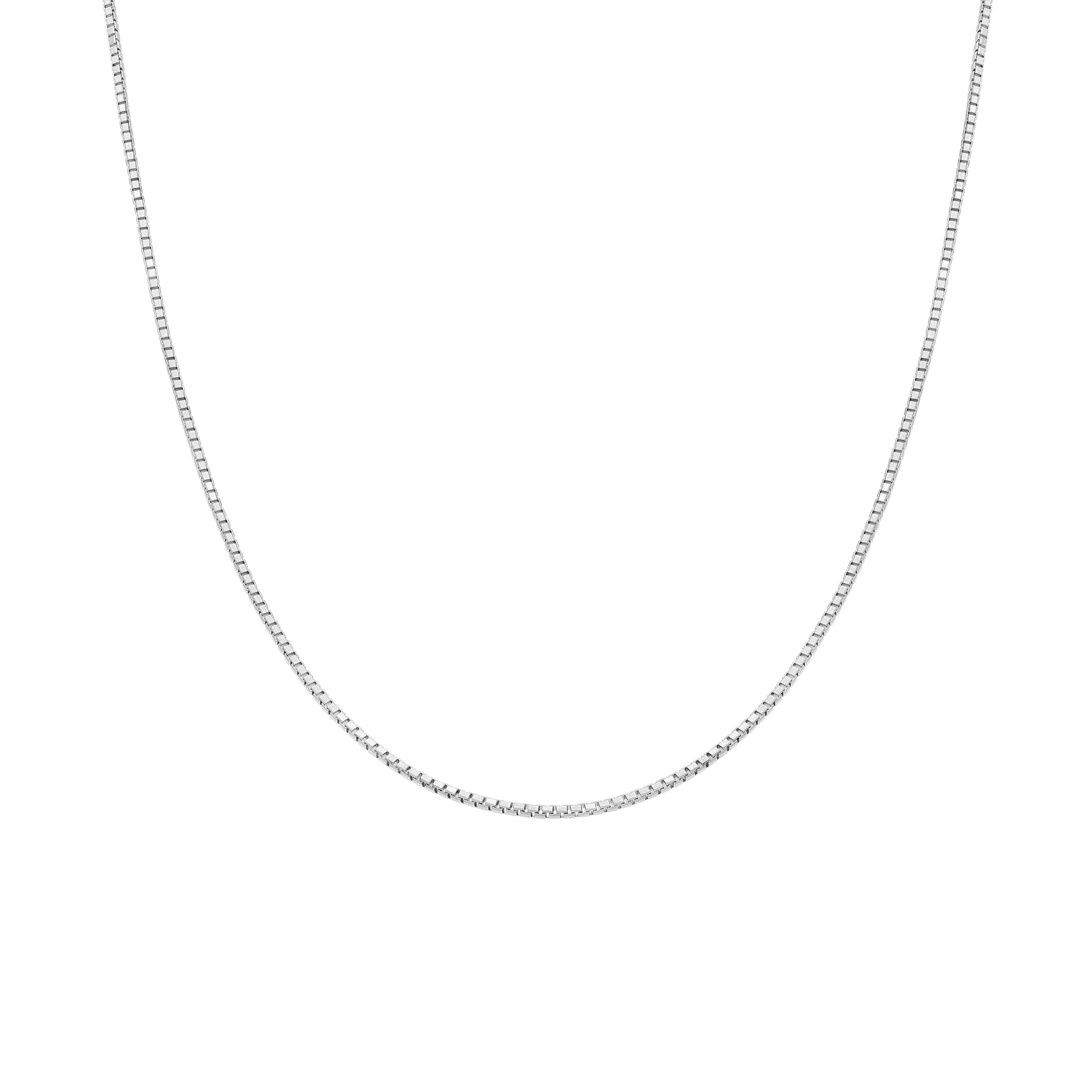 Box Chain 42.5cm 18K white gold