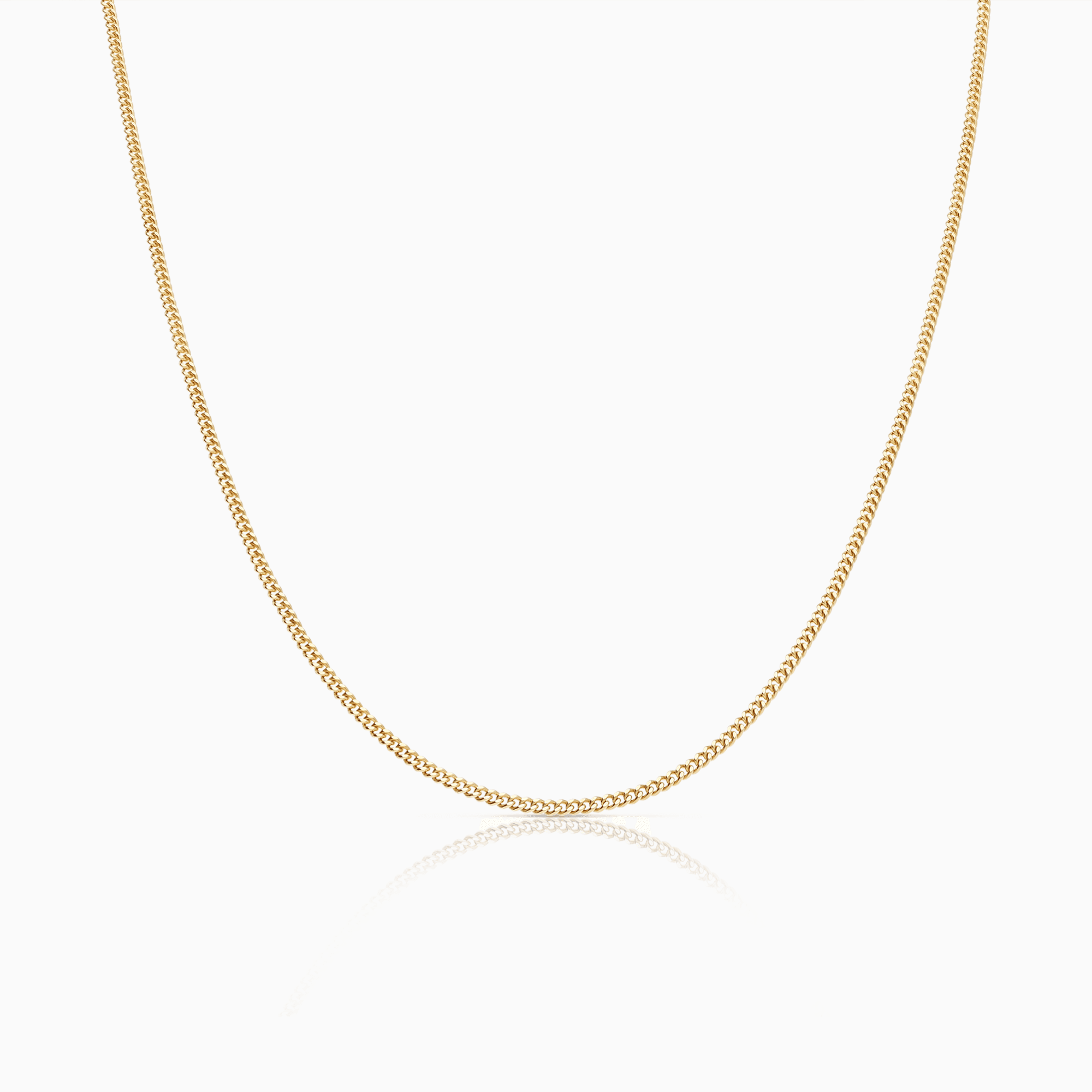 Curb chain 46.5cm 18K gold