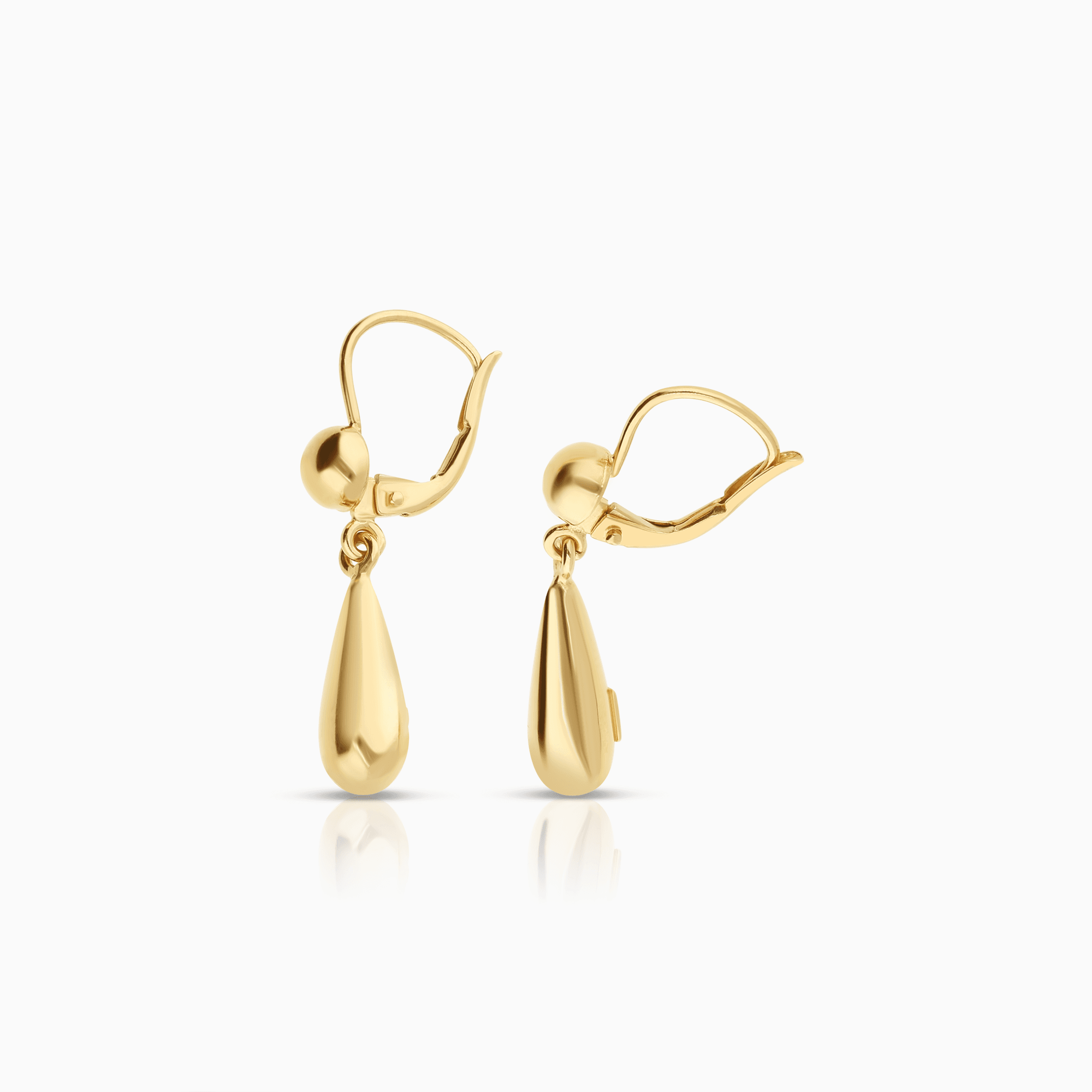 Gold drop earrings 2.72g 18K