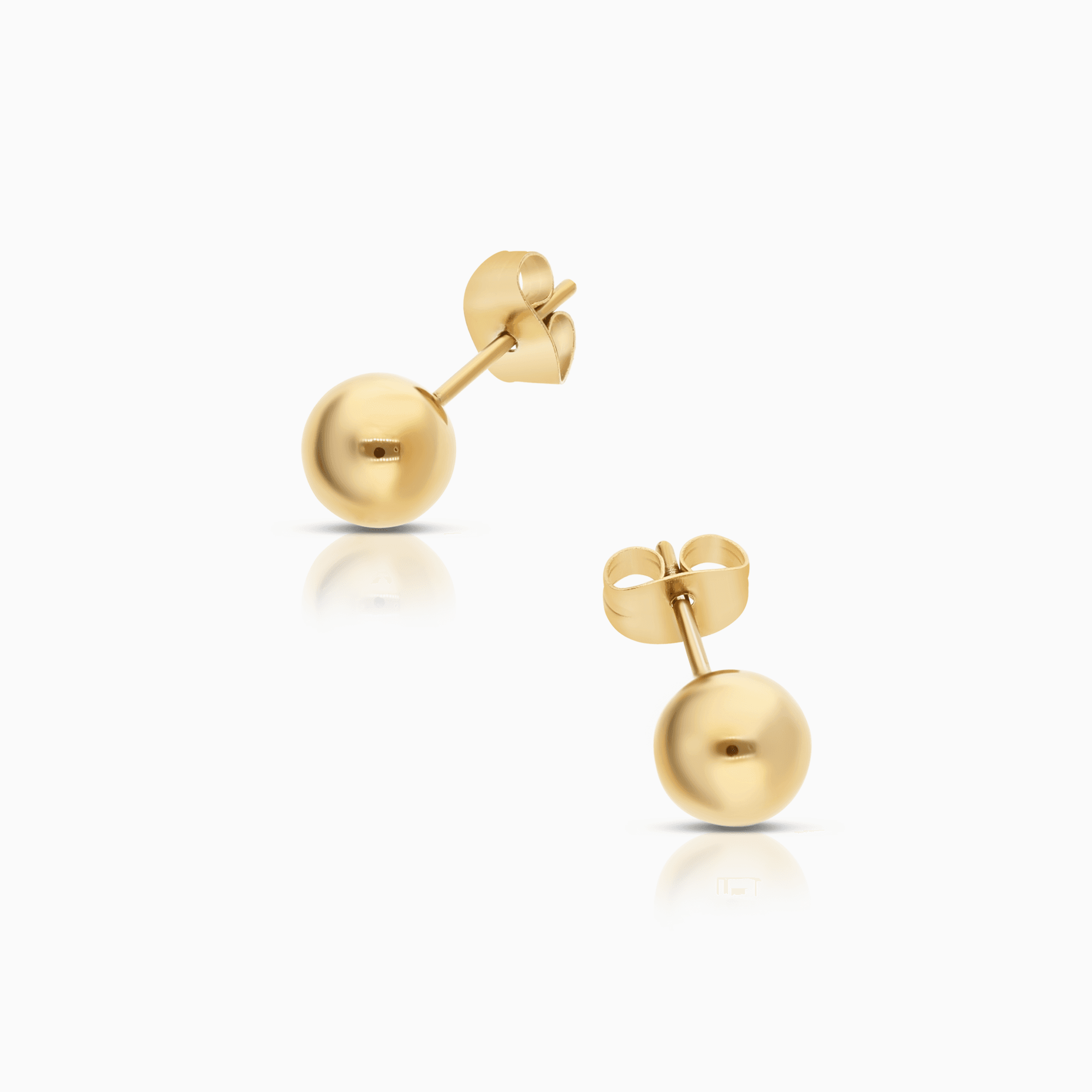 Gold ball earrings 3.02g 18K gold