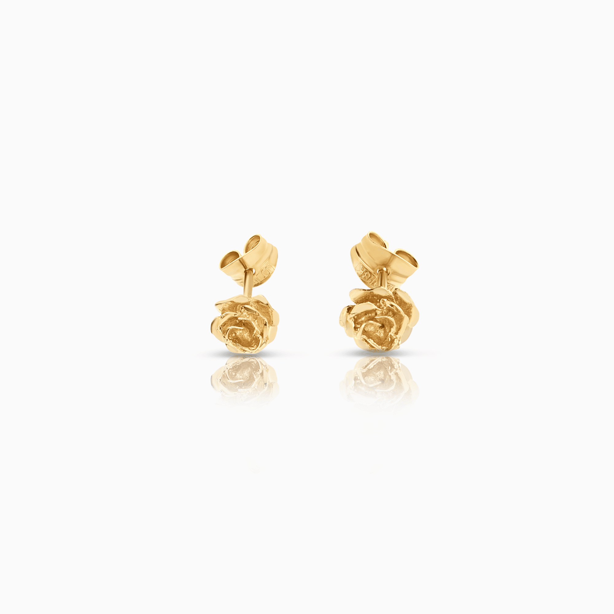 Gold earrings rose 0.96g 18K gold