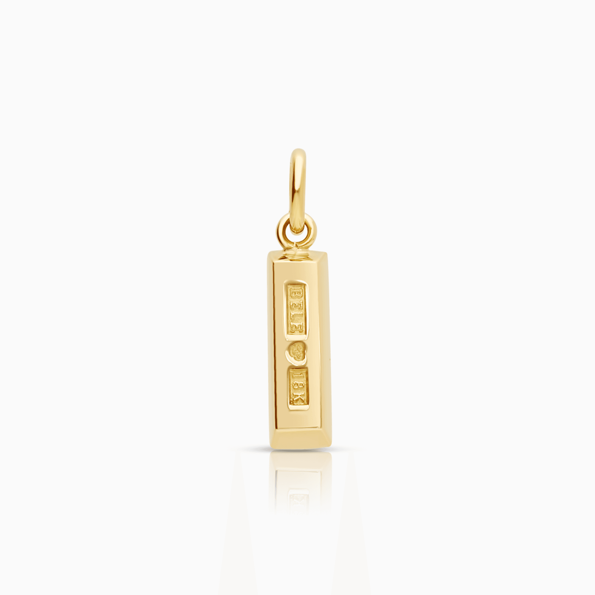 Gold bar pendant 1.97g 18K gold