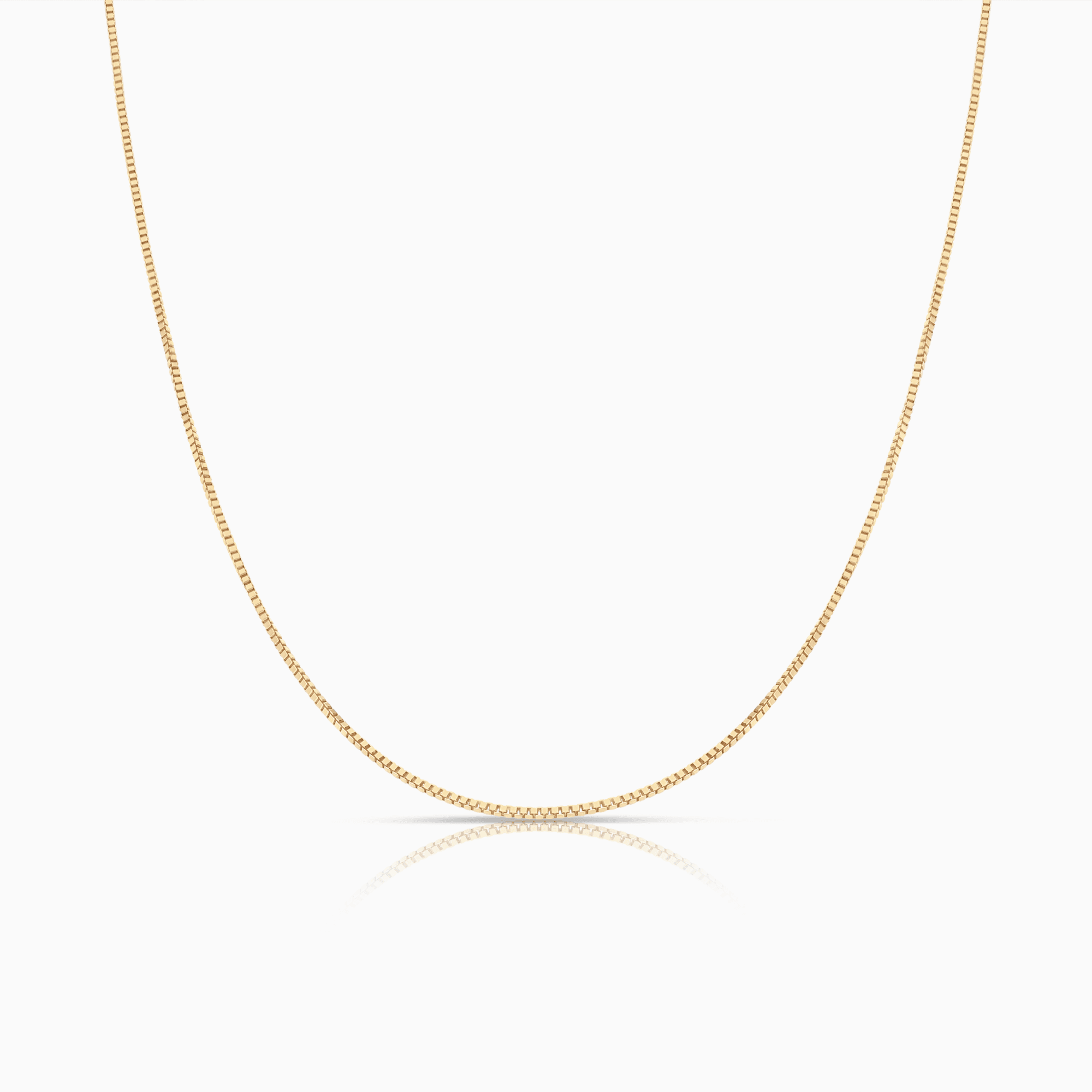 Box Chain 50.5cm 18K gold