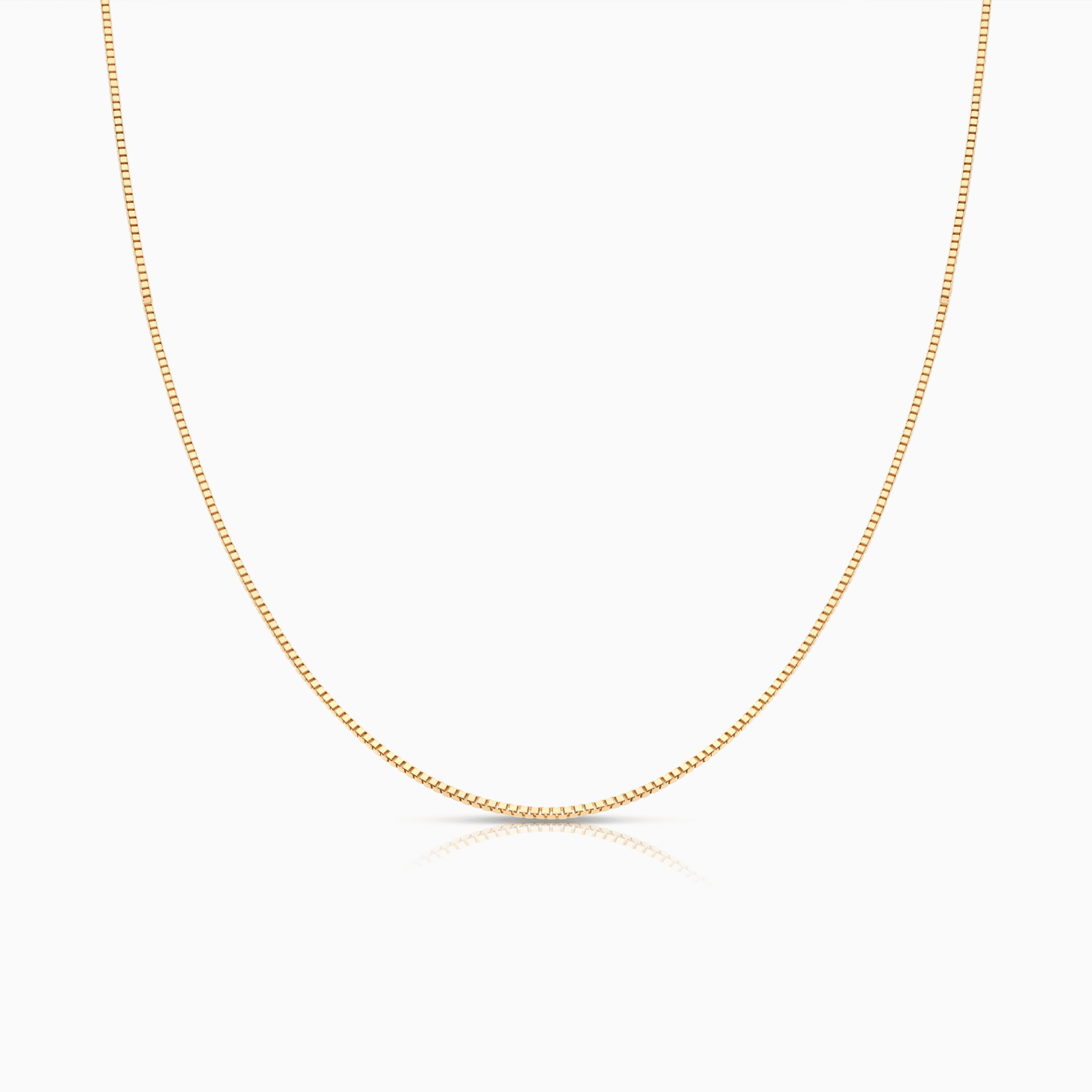 Box chain 50cm 18K gold