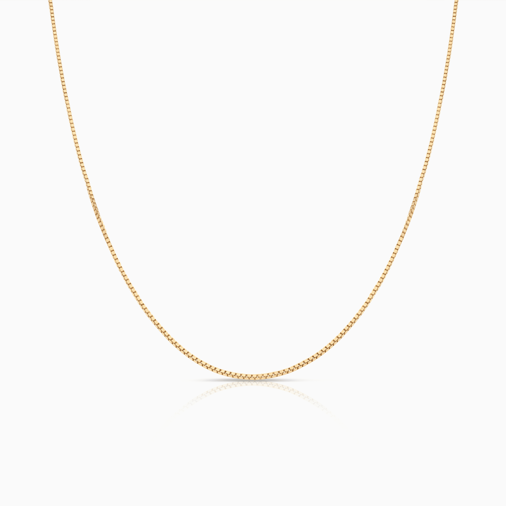 Box Chain 43cm 18K Gold
