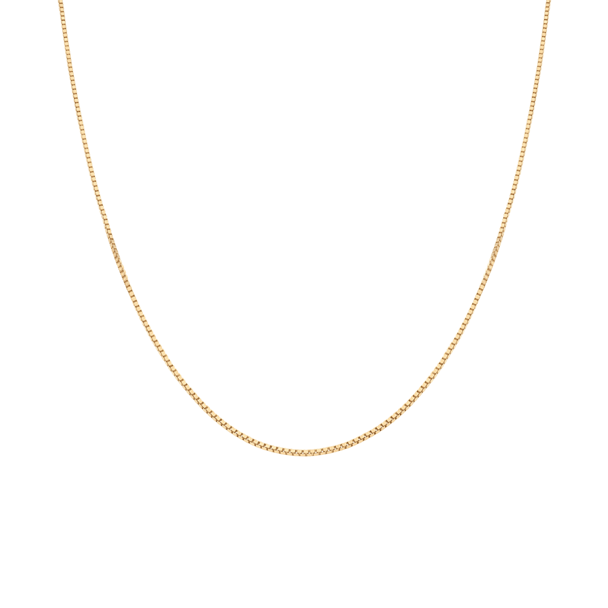 Box Chain 43cm 18K Gold