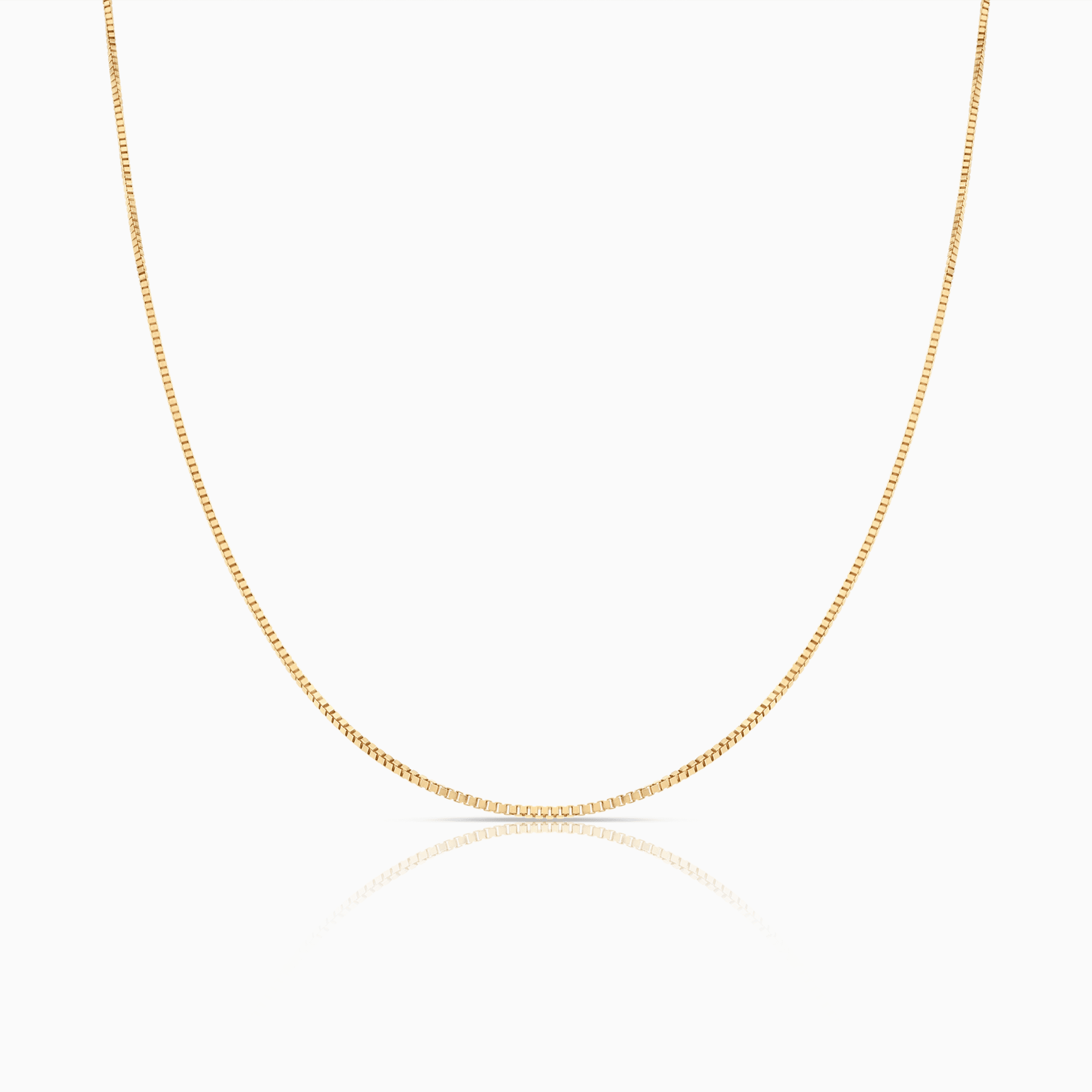 Box chain 42.5cm 18K gold