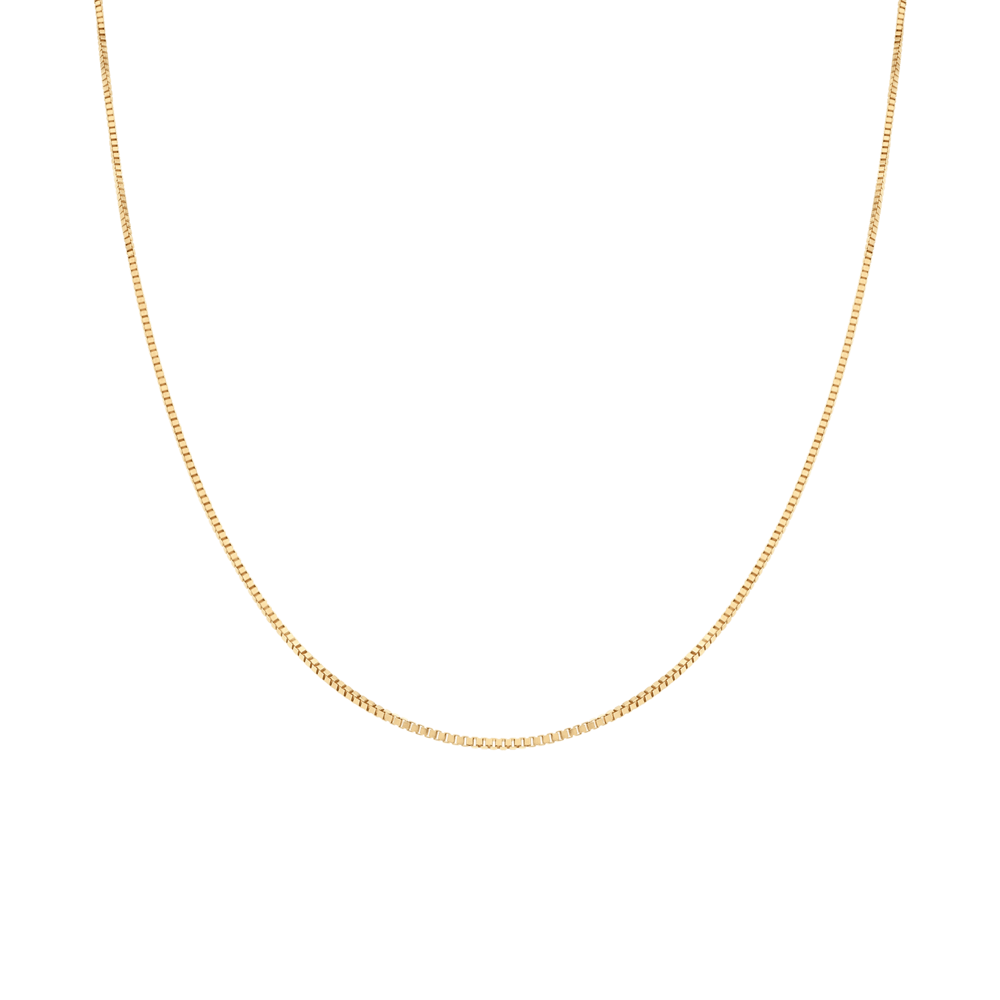 Box chain 42.5cm 18K gold