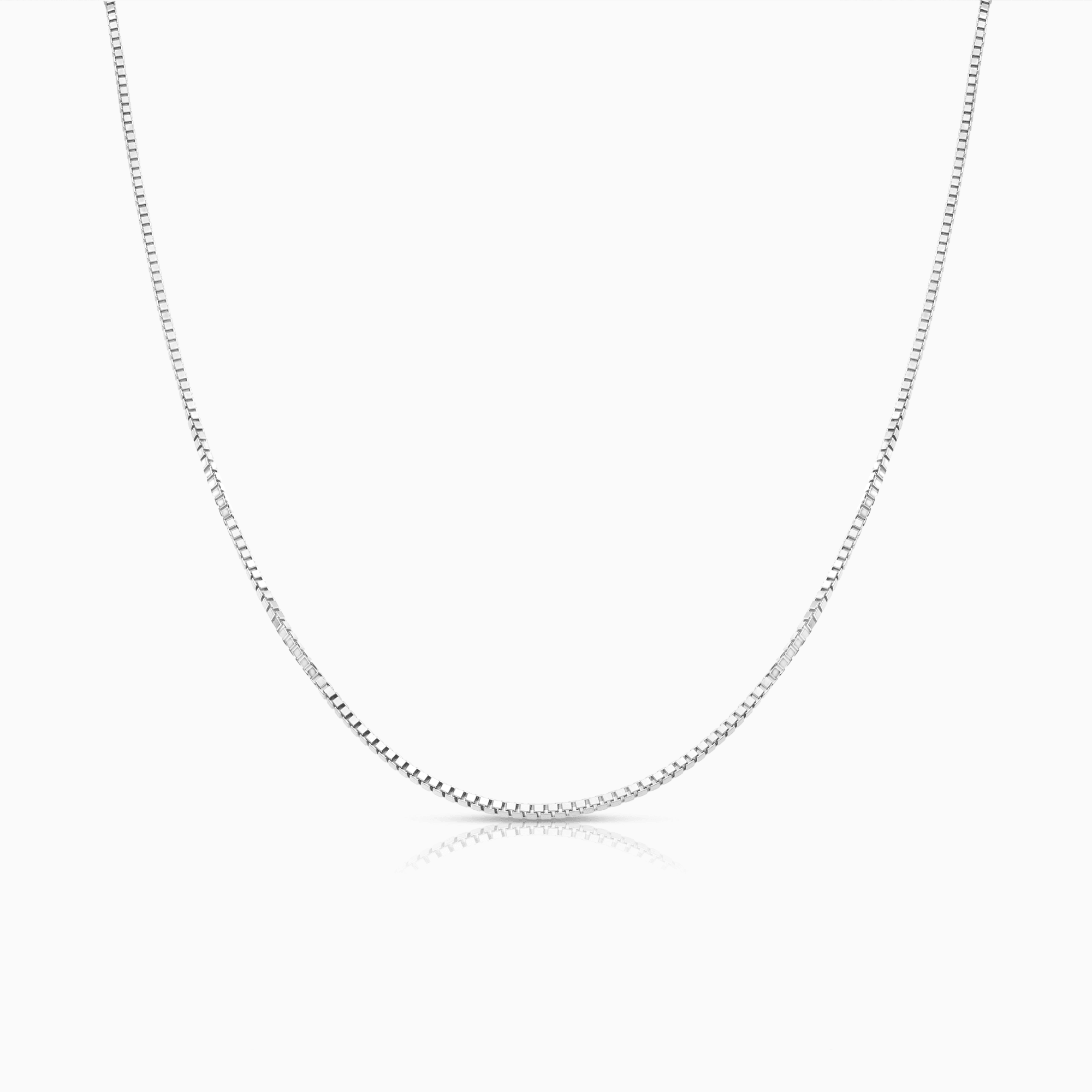 Veneziakedja 40,5cm 18K vitguld
