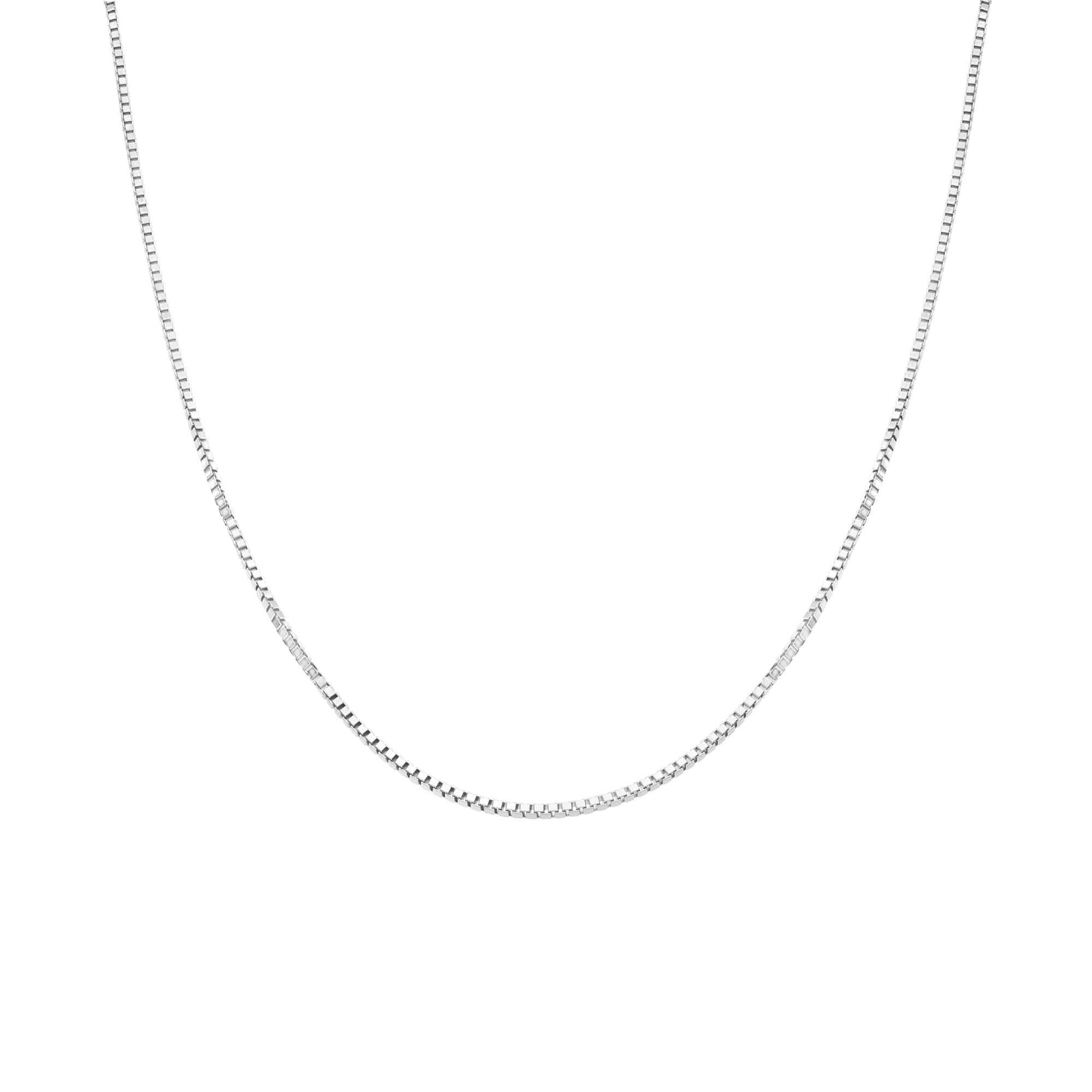 Veneziakedja 40,5cm 18K vitguld