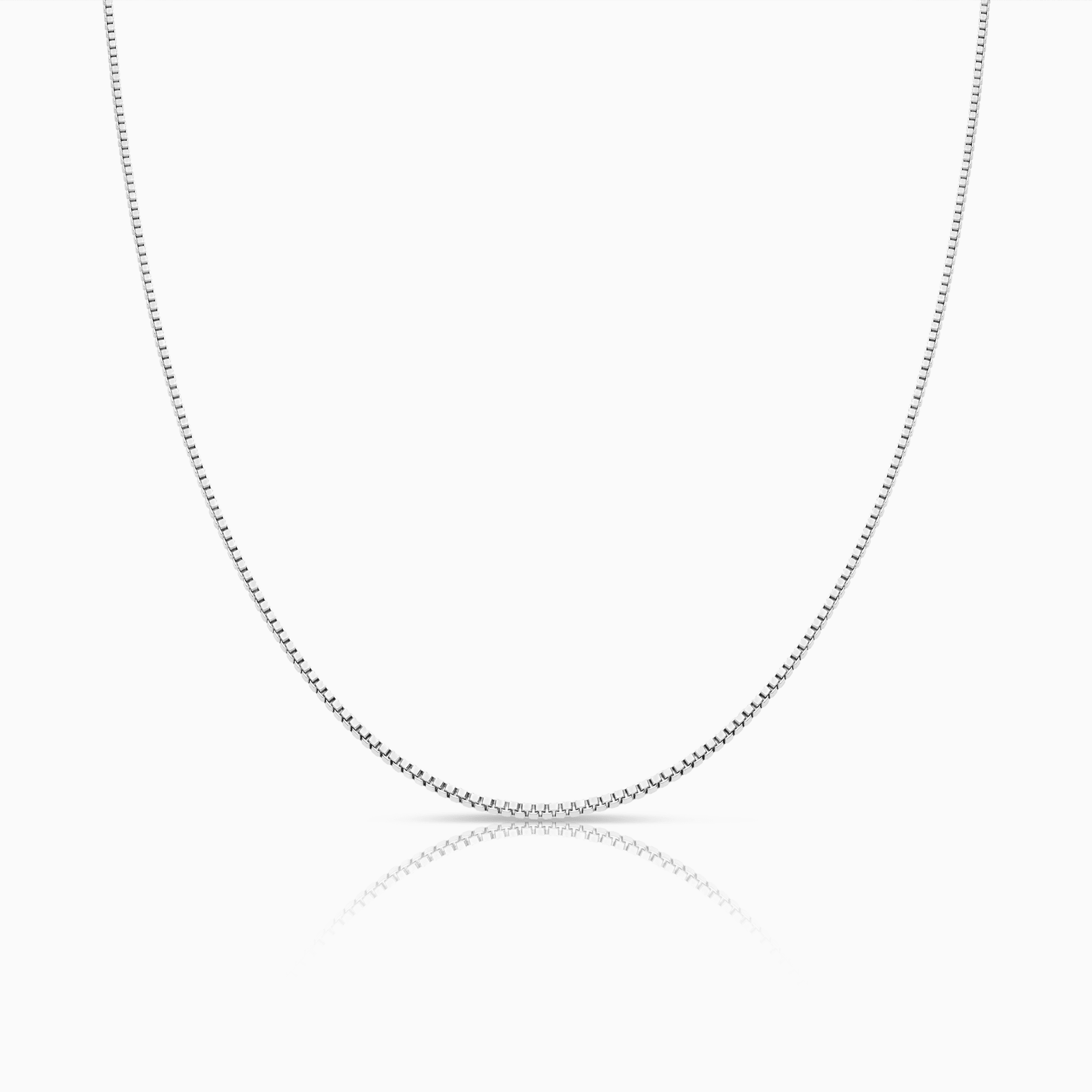 Veneziakedja 38cm 18K vitguld