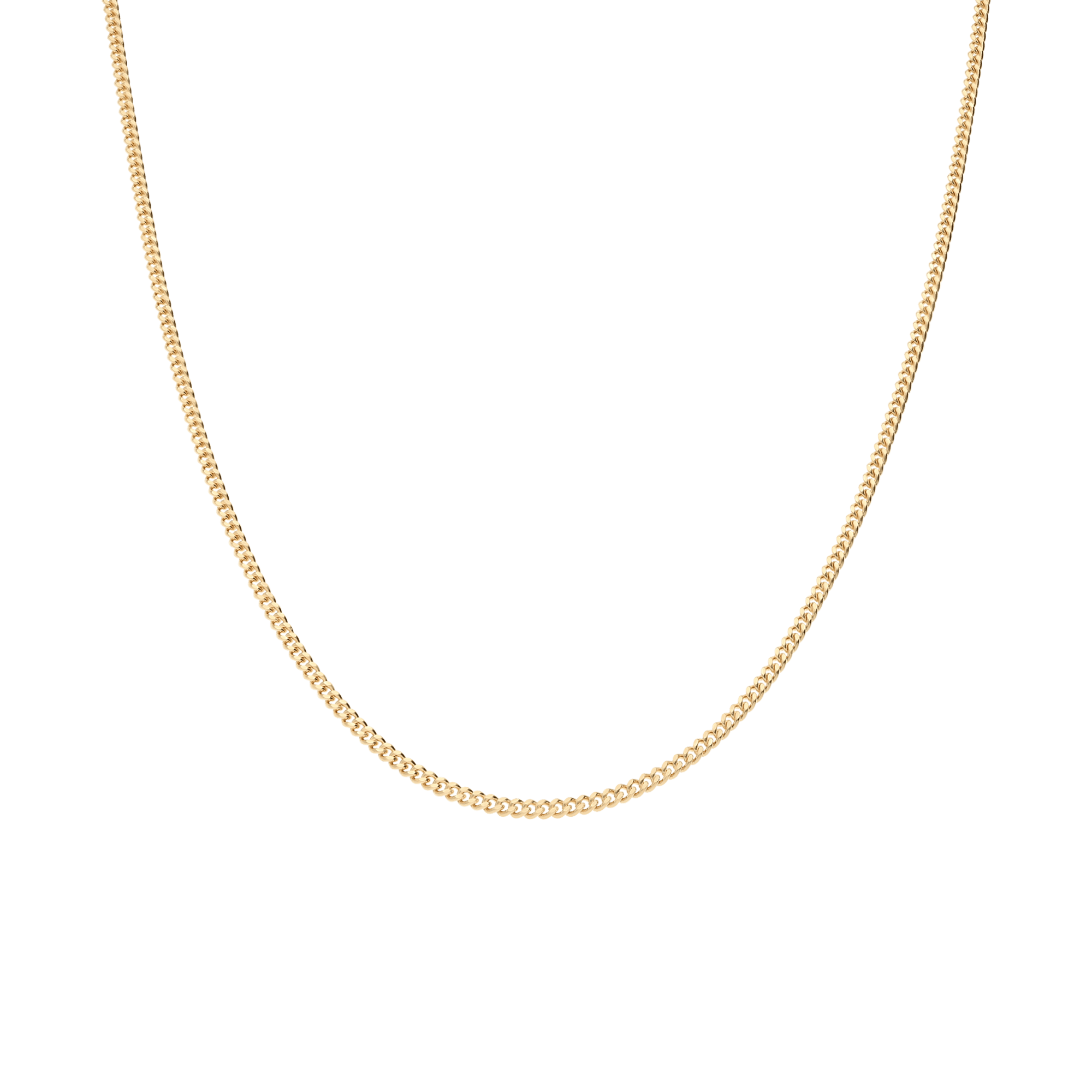 Curb chain 50cm 18K gold